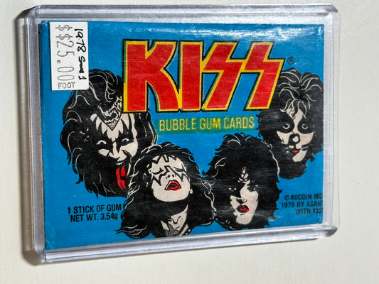 Kiss rock band series 1 wrapper 1978