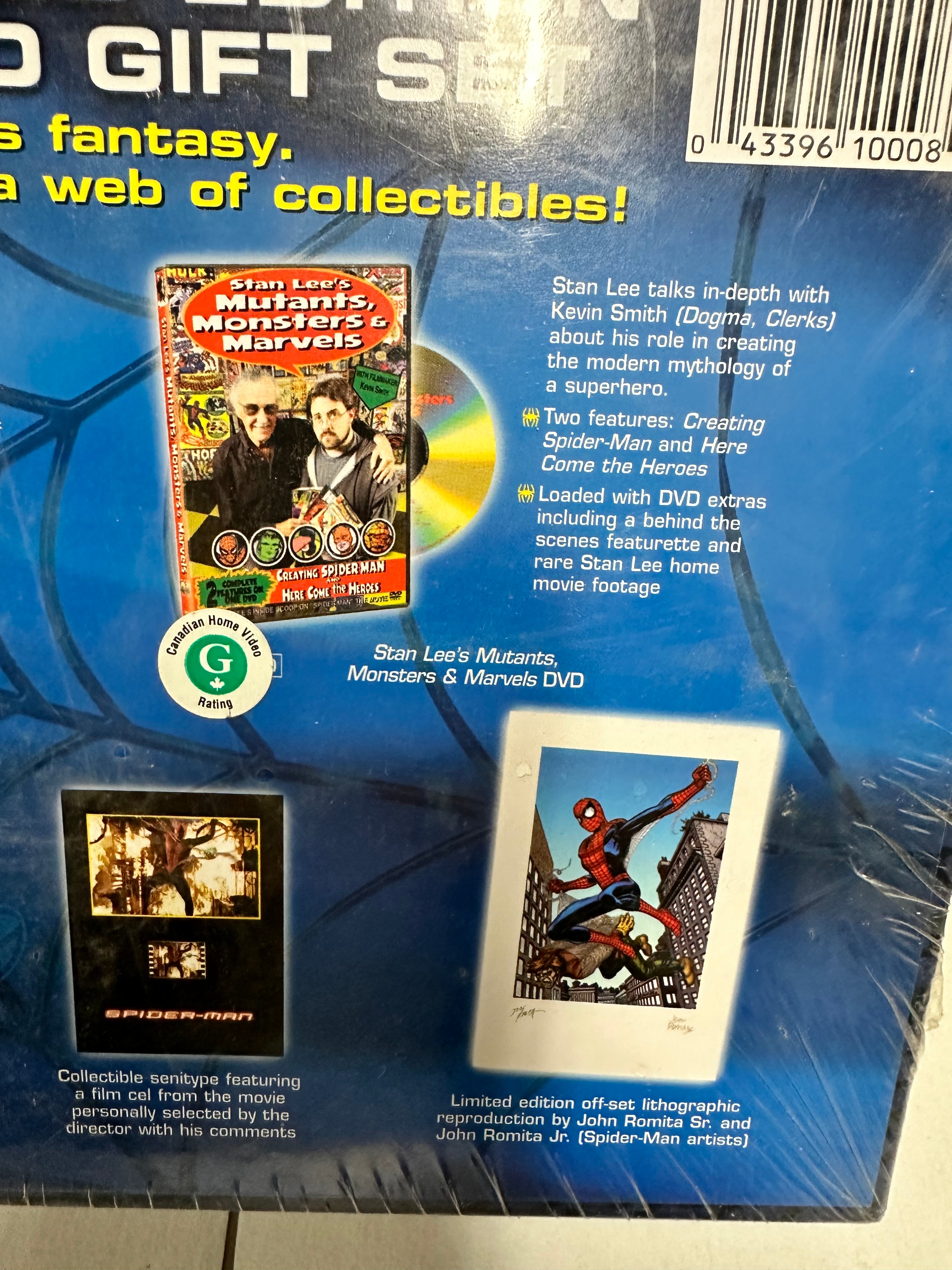 Spider-Man, limited edition gift set with DVD lithograph and amazing fancy 15 reprint comic factory sealed