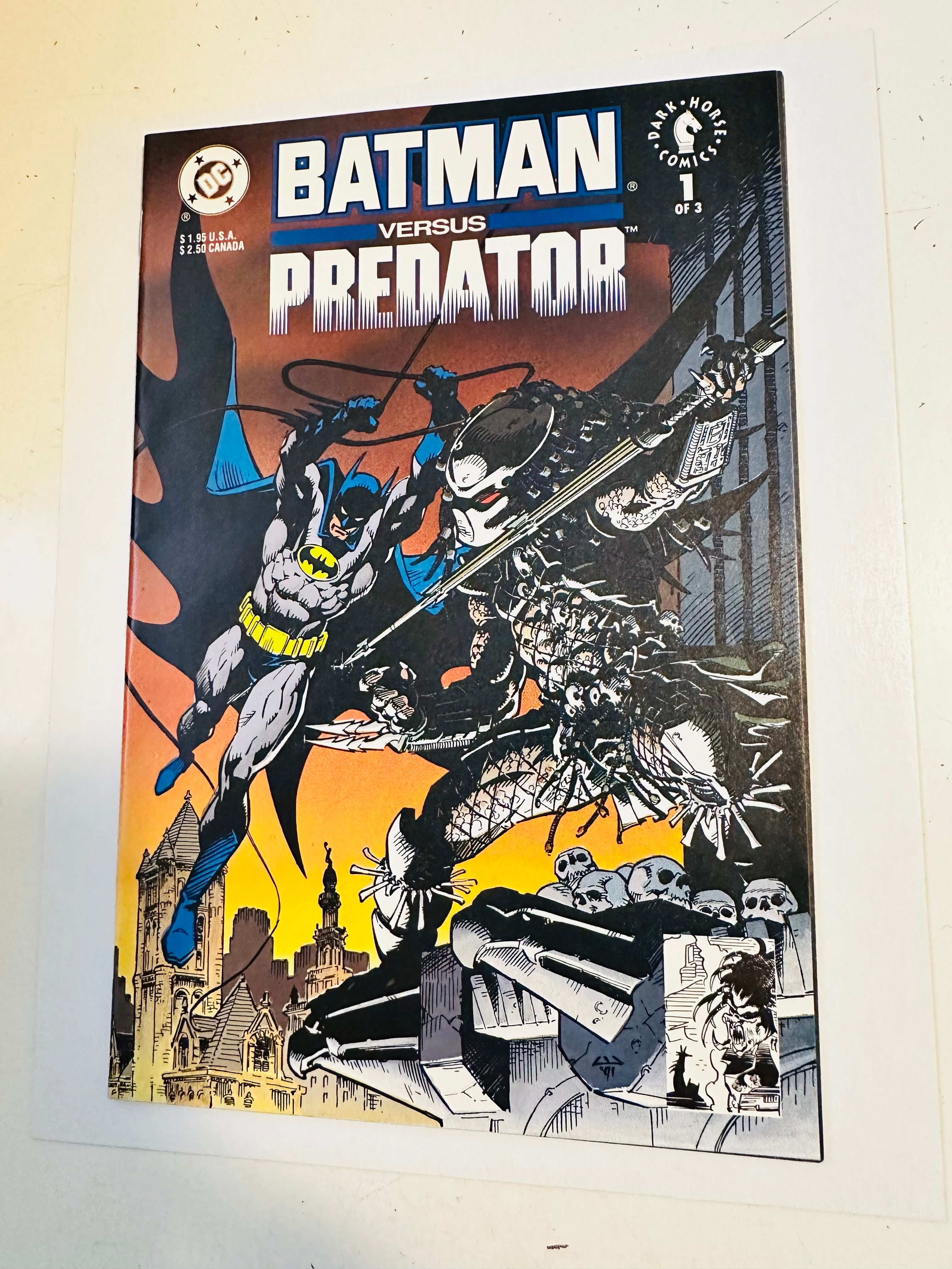 Batman versus predator first issue comic book high grade condition, 1991