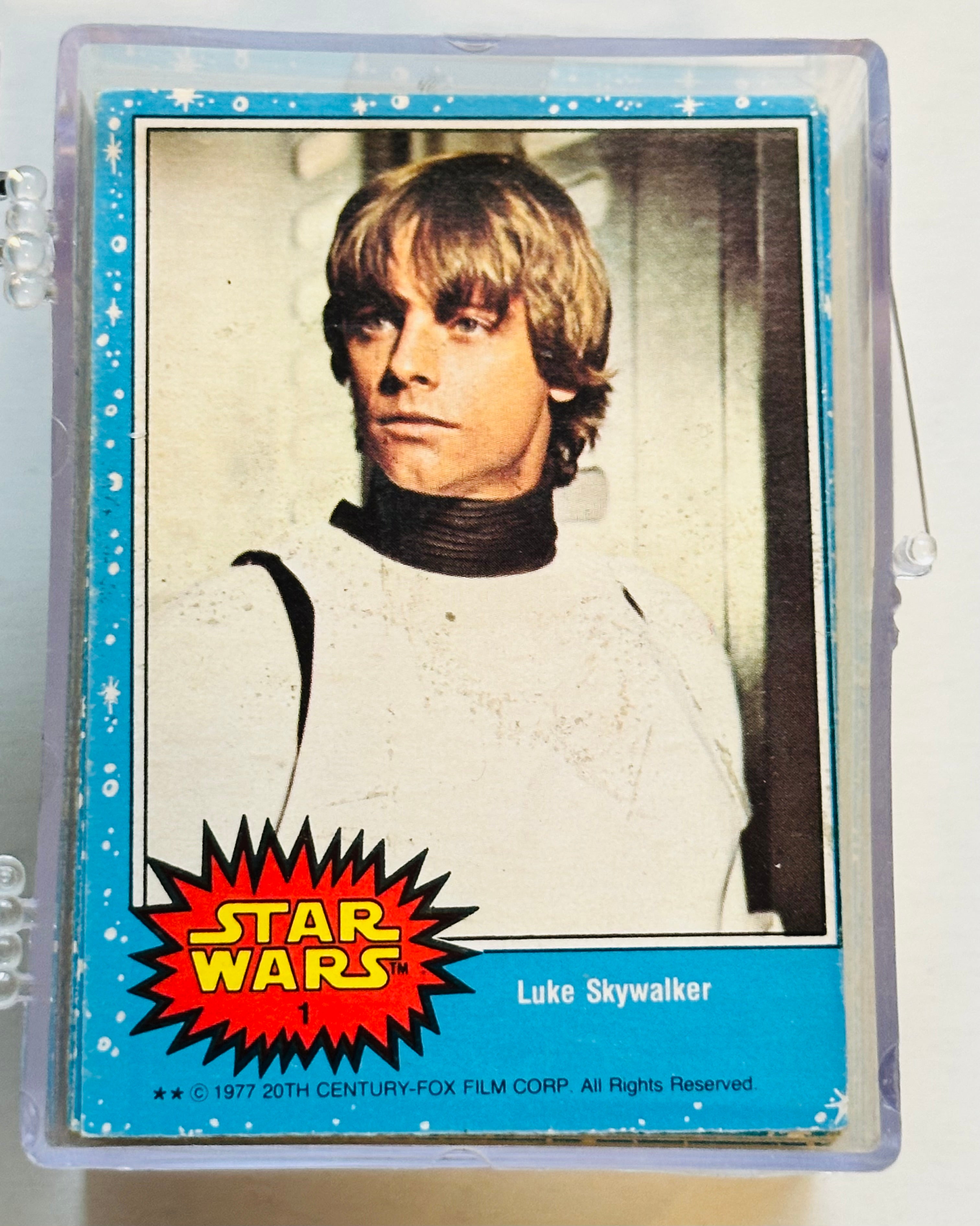 Star Wars series 1 Opc Canadian version cards and stickers set with Opc wrapper 1977