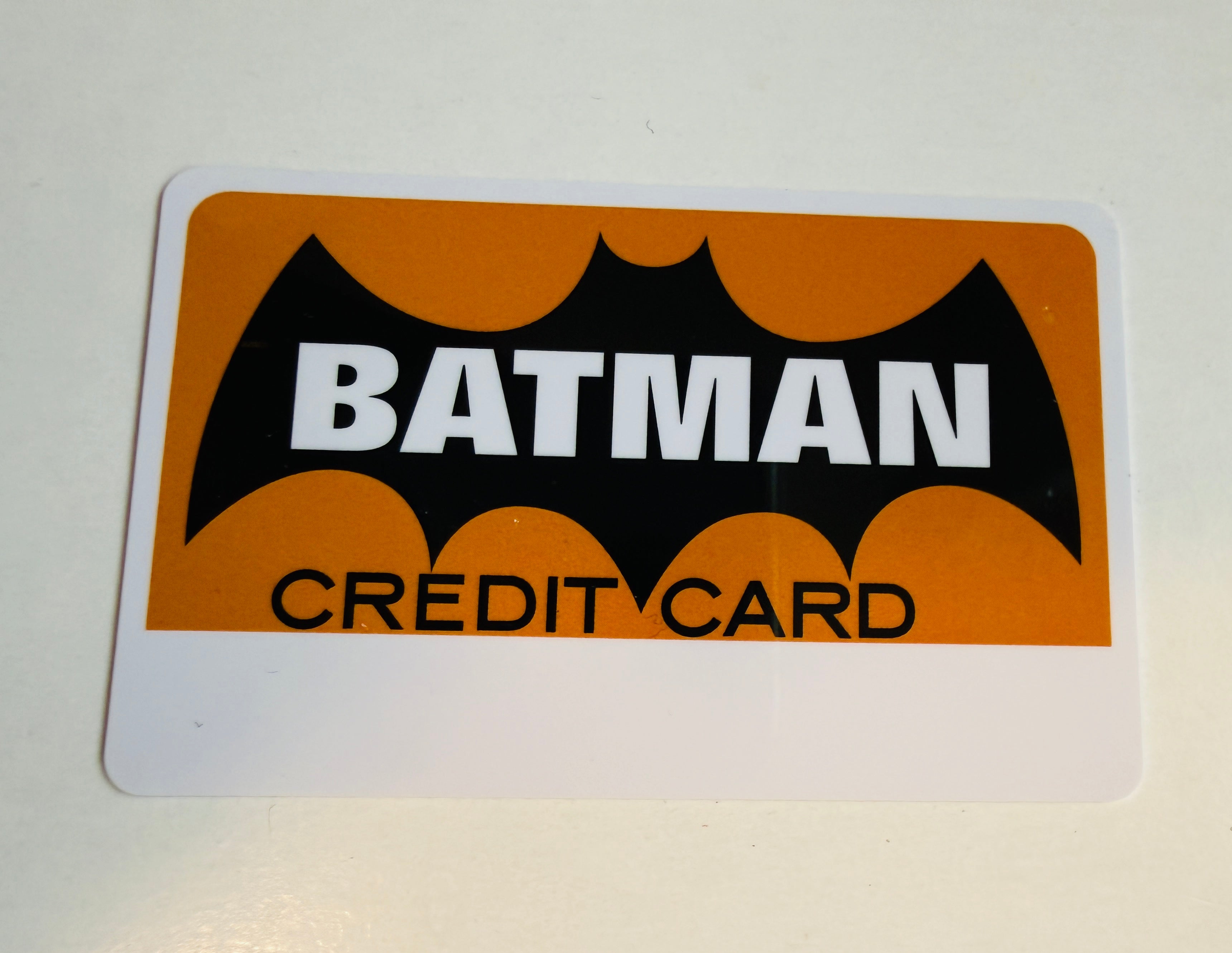 Batman rare limited issued promotional credit card 1980