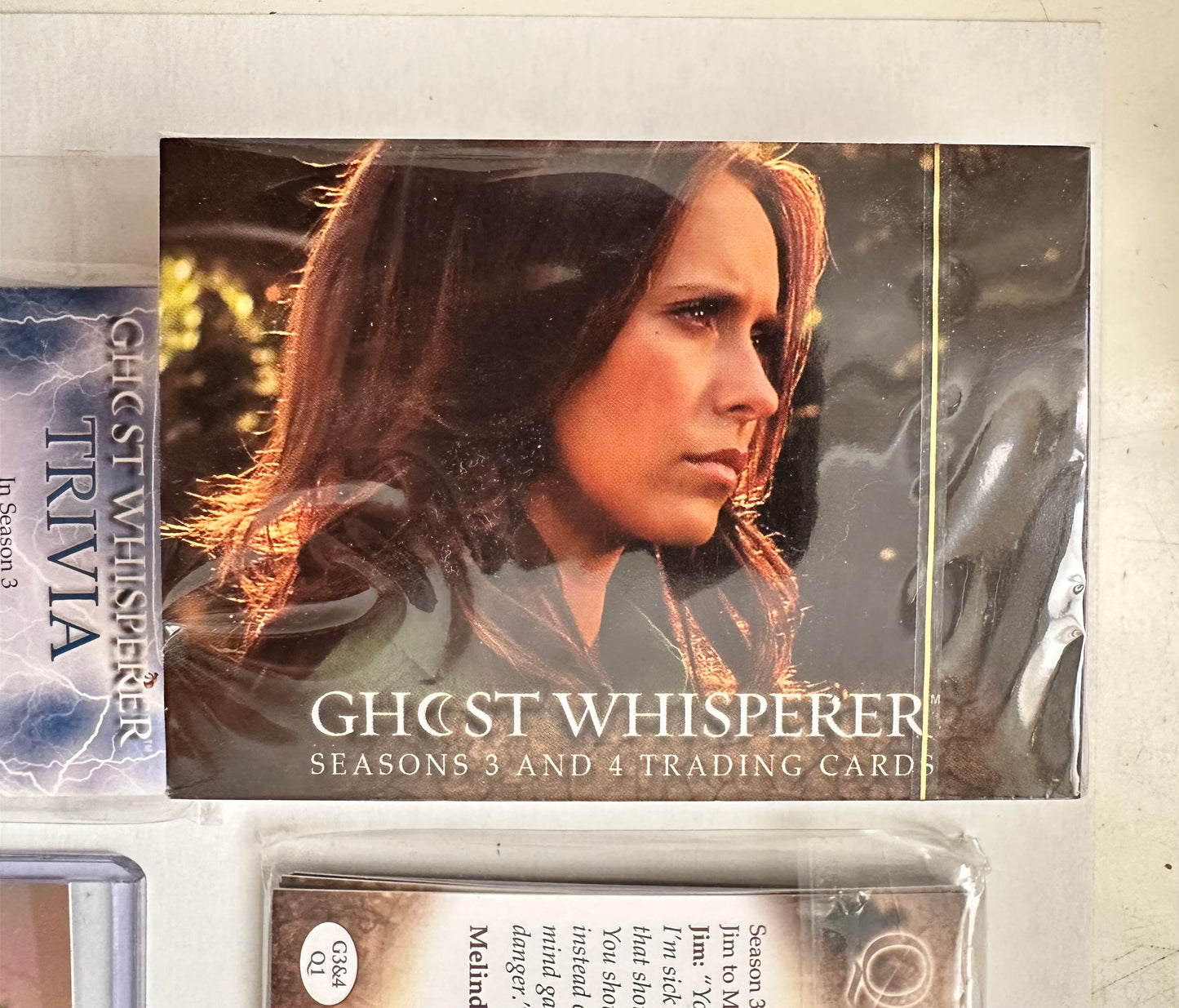 Ghost whisperer TV show cards set, 3 different insert card sets and rare foil business card insert lot deal