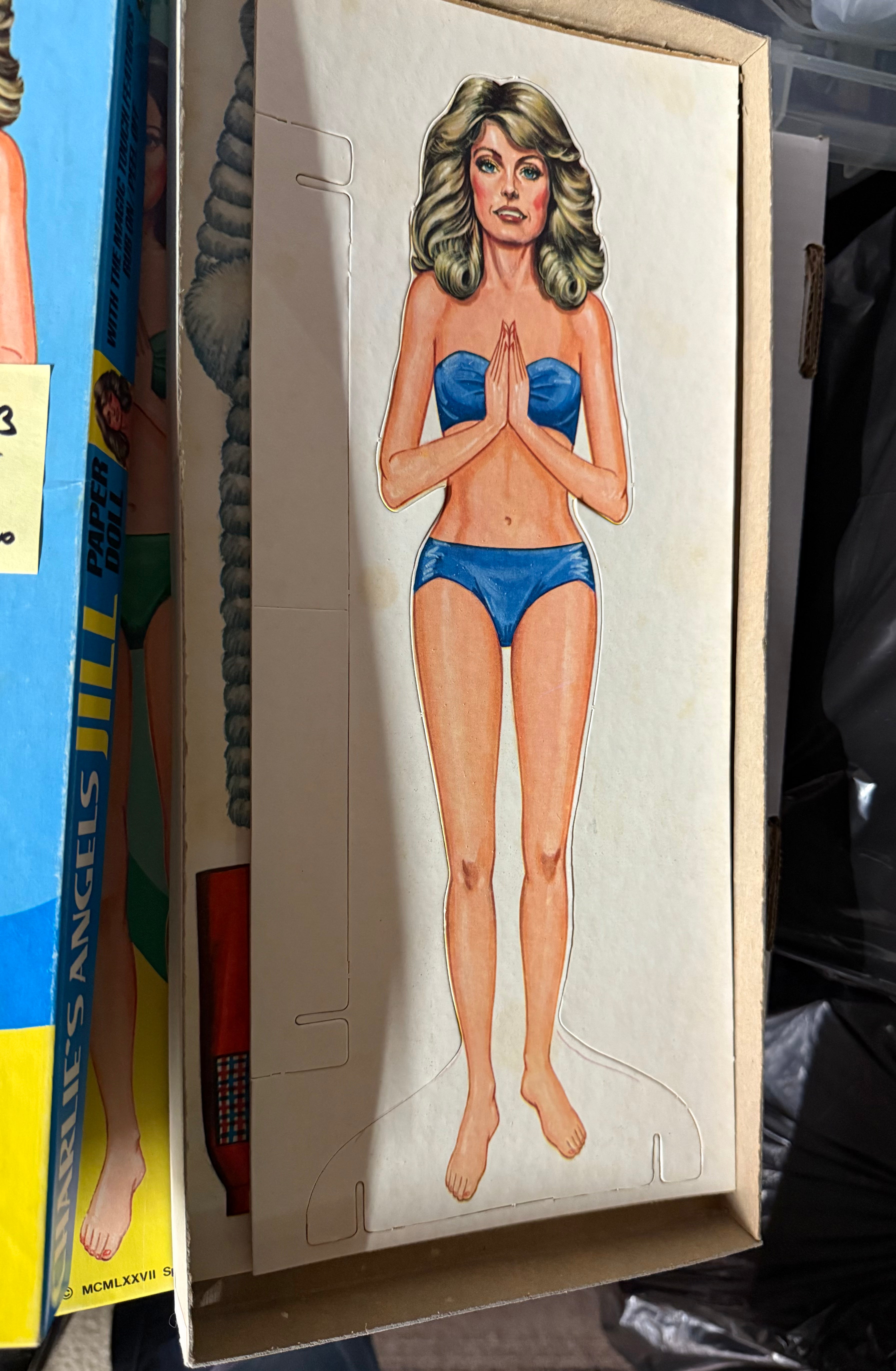 Charlie’s Angels set of three paper dolls in boxes 1977