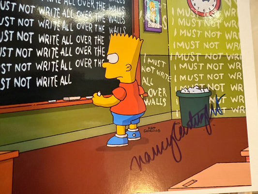 The Simpsons Nancy Cartwright (voice of Bart) autograph 8x10 photo with COA