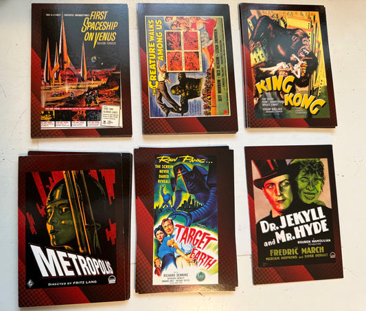 Scifi/ Horror movie posters cards set 2007