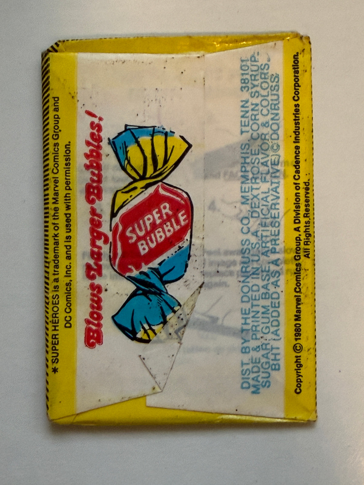 Marvel comics, tattoo stickers, rare sealed pack 1980