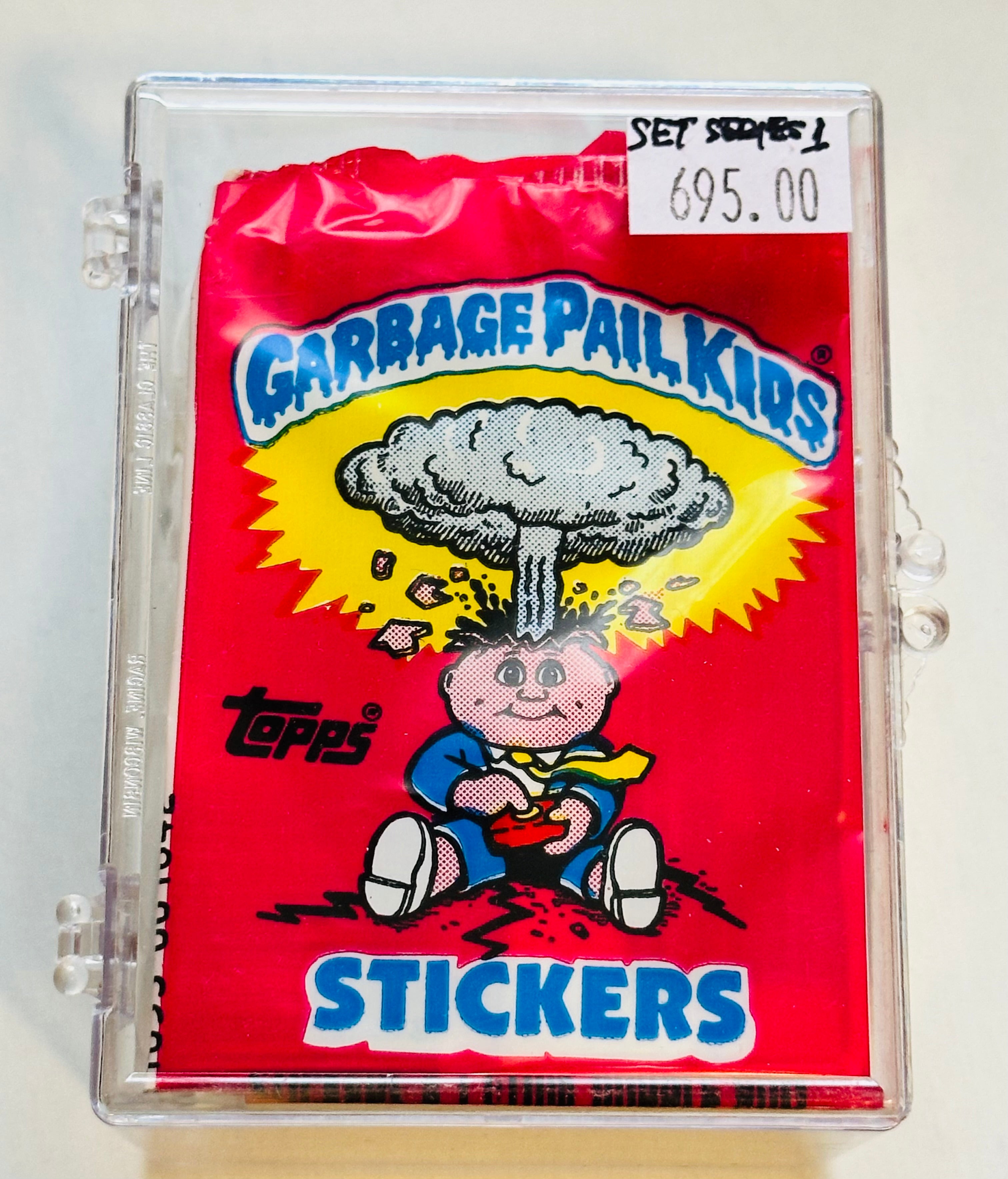 Garbage Pail Kids series 1 rare UK high grade condition set with wrapper 1985