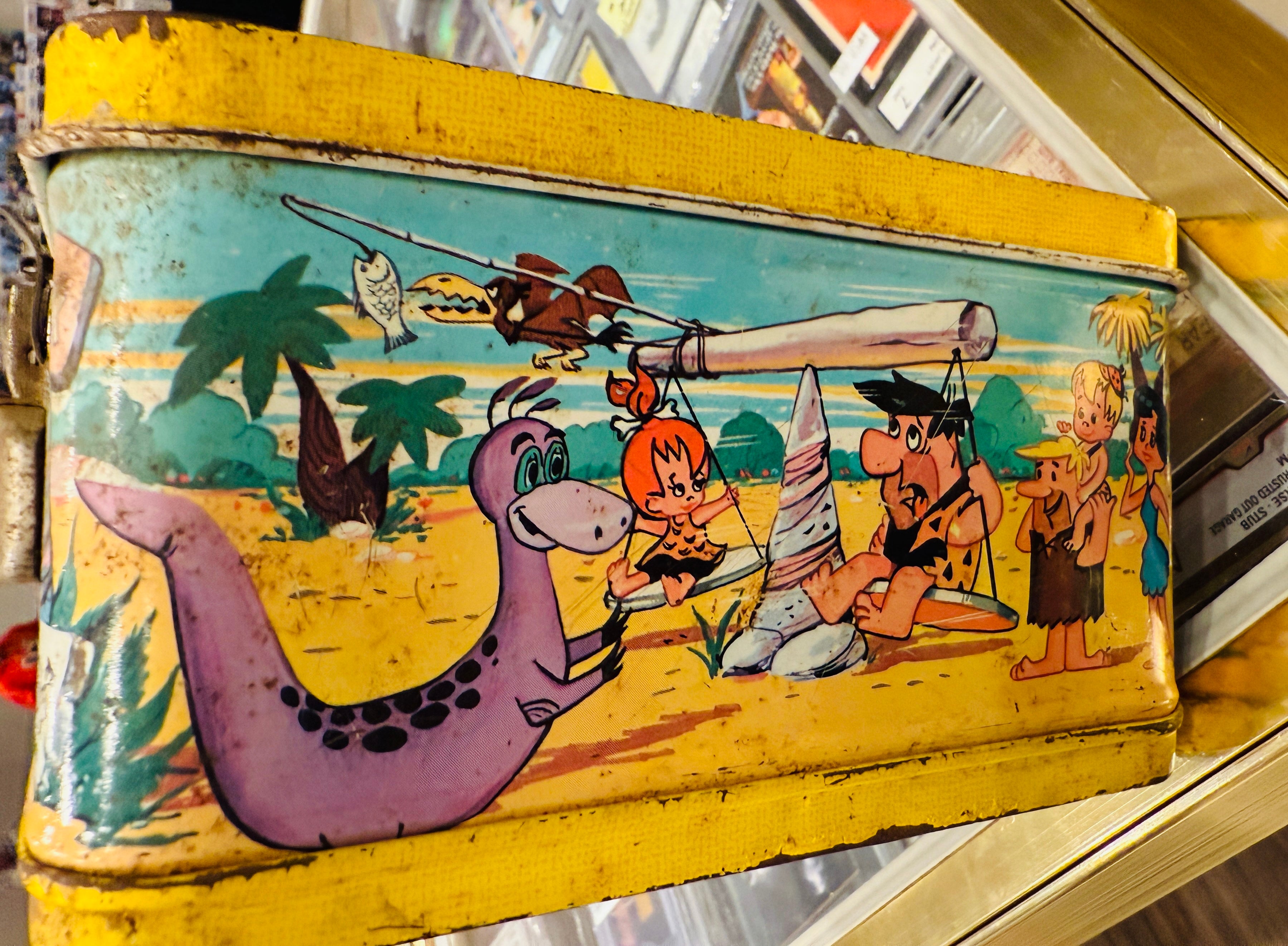 Flintstones vintage metal lunch box 1964