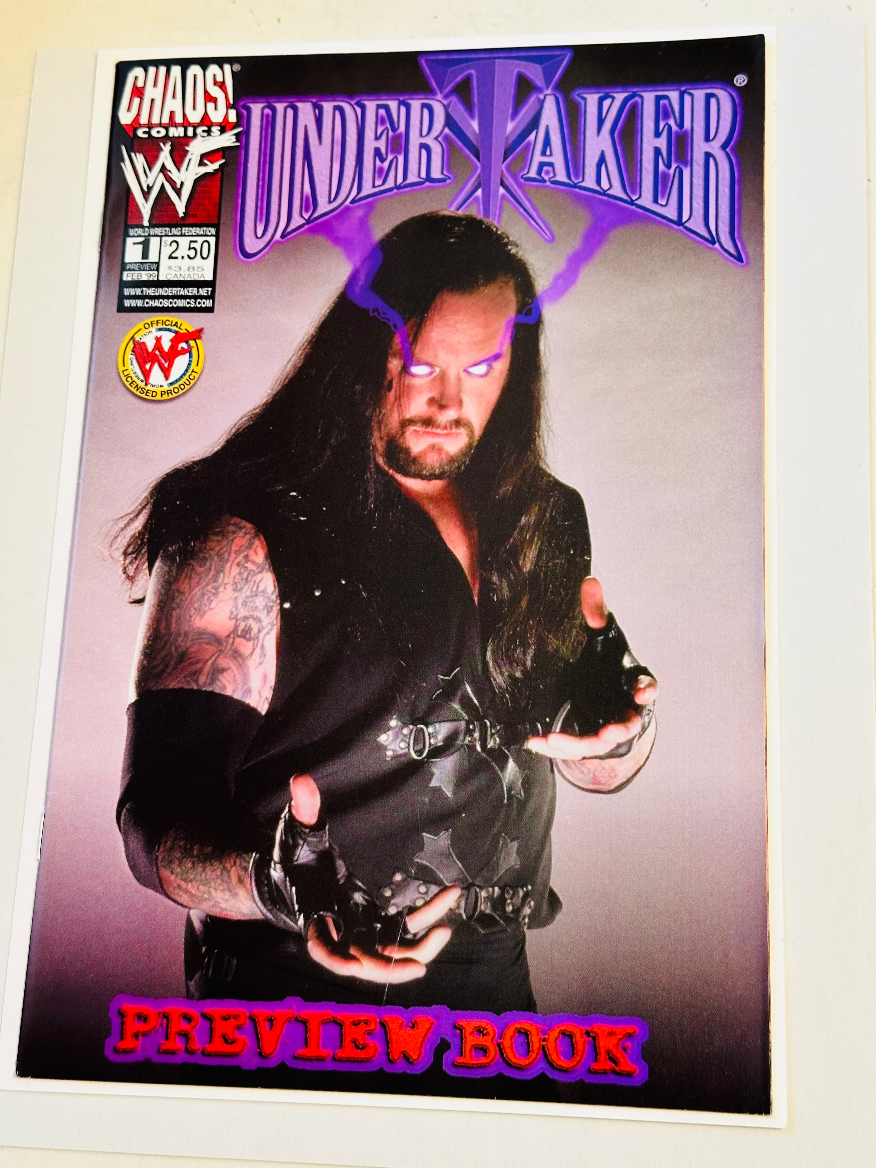 WF Wrestling The under taker #1 Vf condition comic book 1999