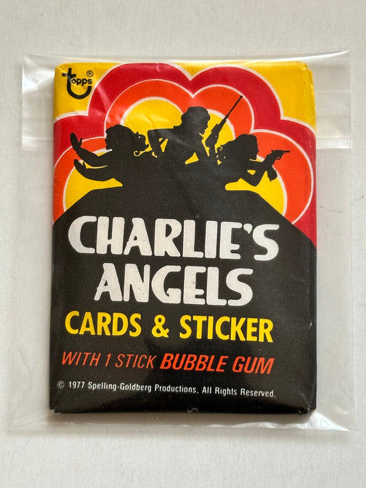 Charlie’s Angels TV show series one cards sealed pack 1977