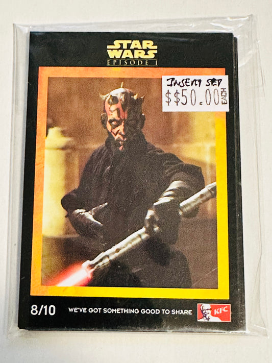 Star Wars Episode 1 KFC rare insert cards set 1999