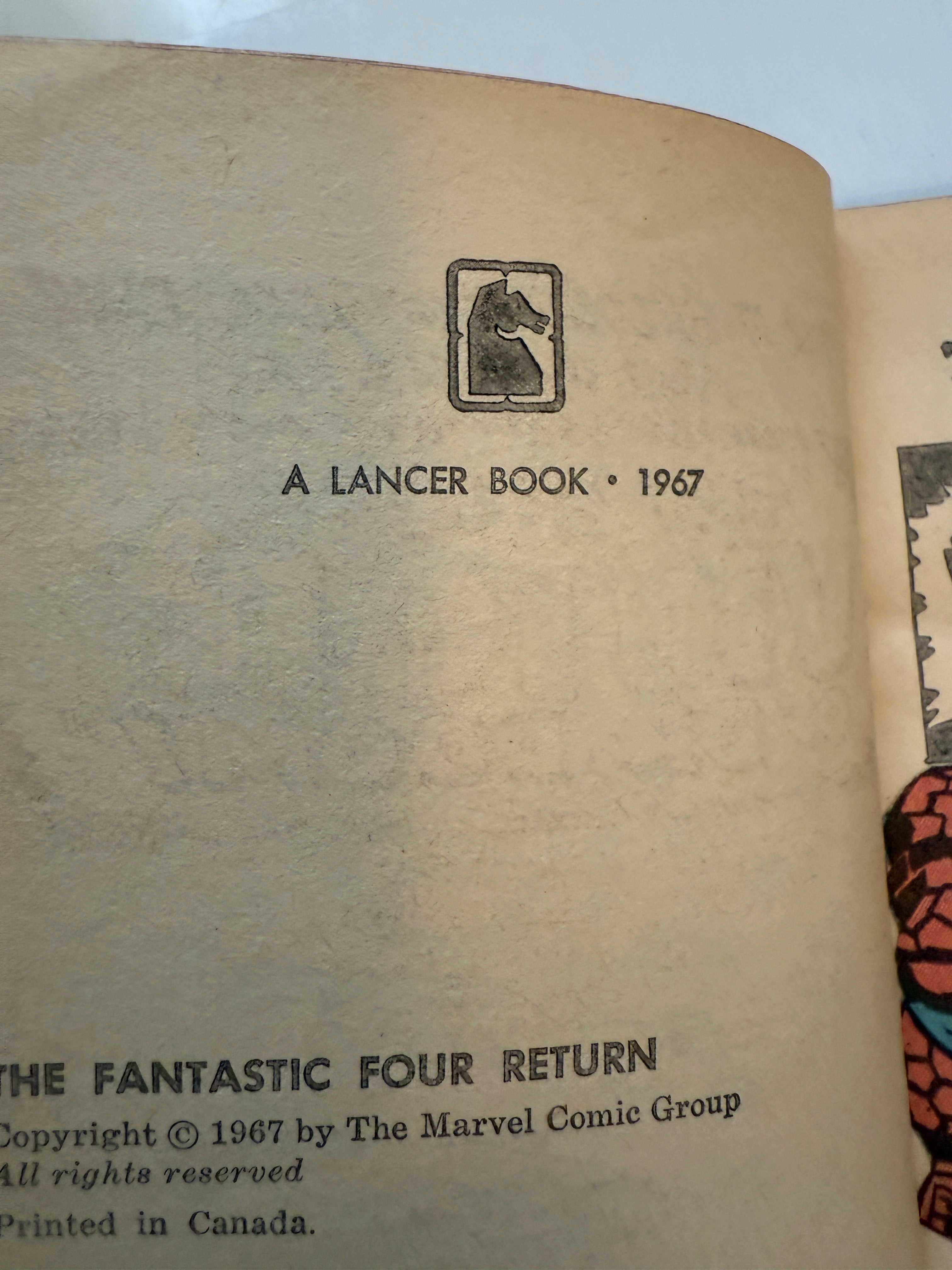 Fantastic Four vintage comic pocketbook 1967.