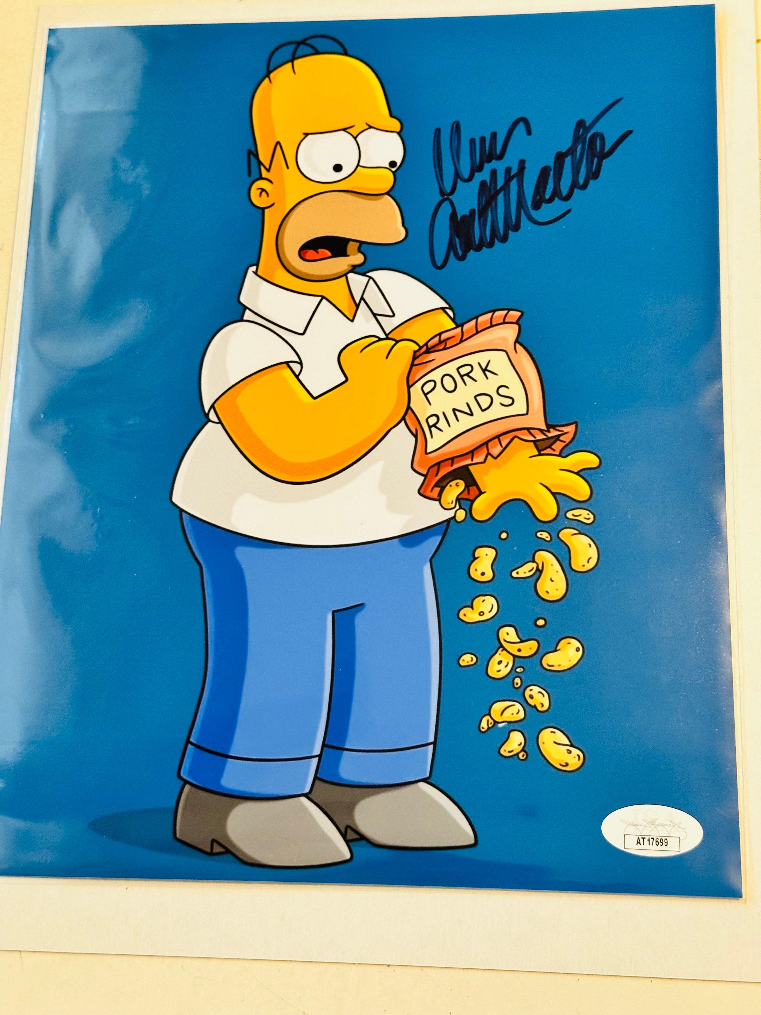 The Simpsons Dan Castellaneta  voice of Homer Simpson autographed 8x10 photo certified by JSA
