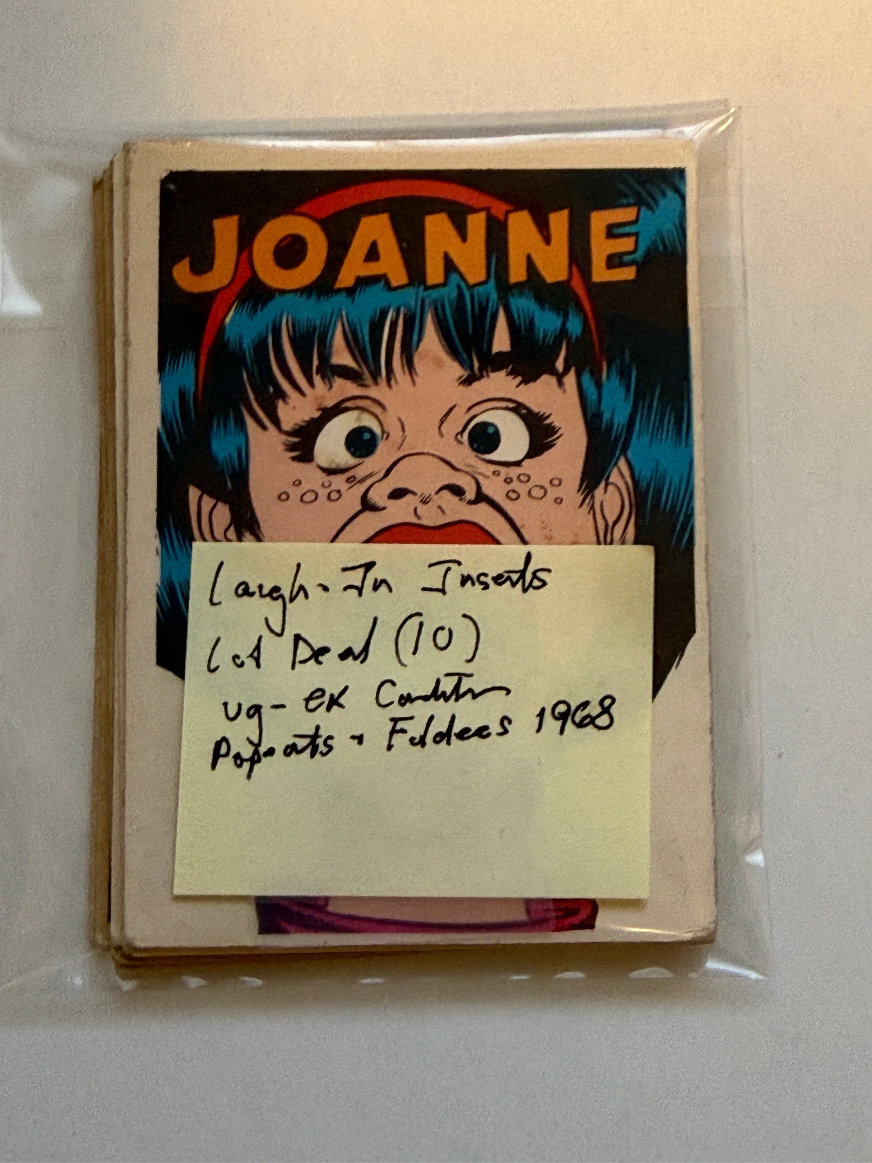 Laugh-In TV show rare 10 insert cards lot deal 1968