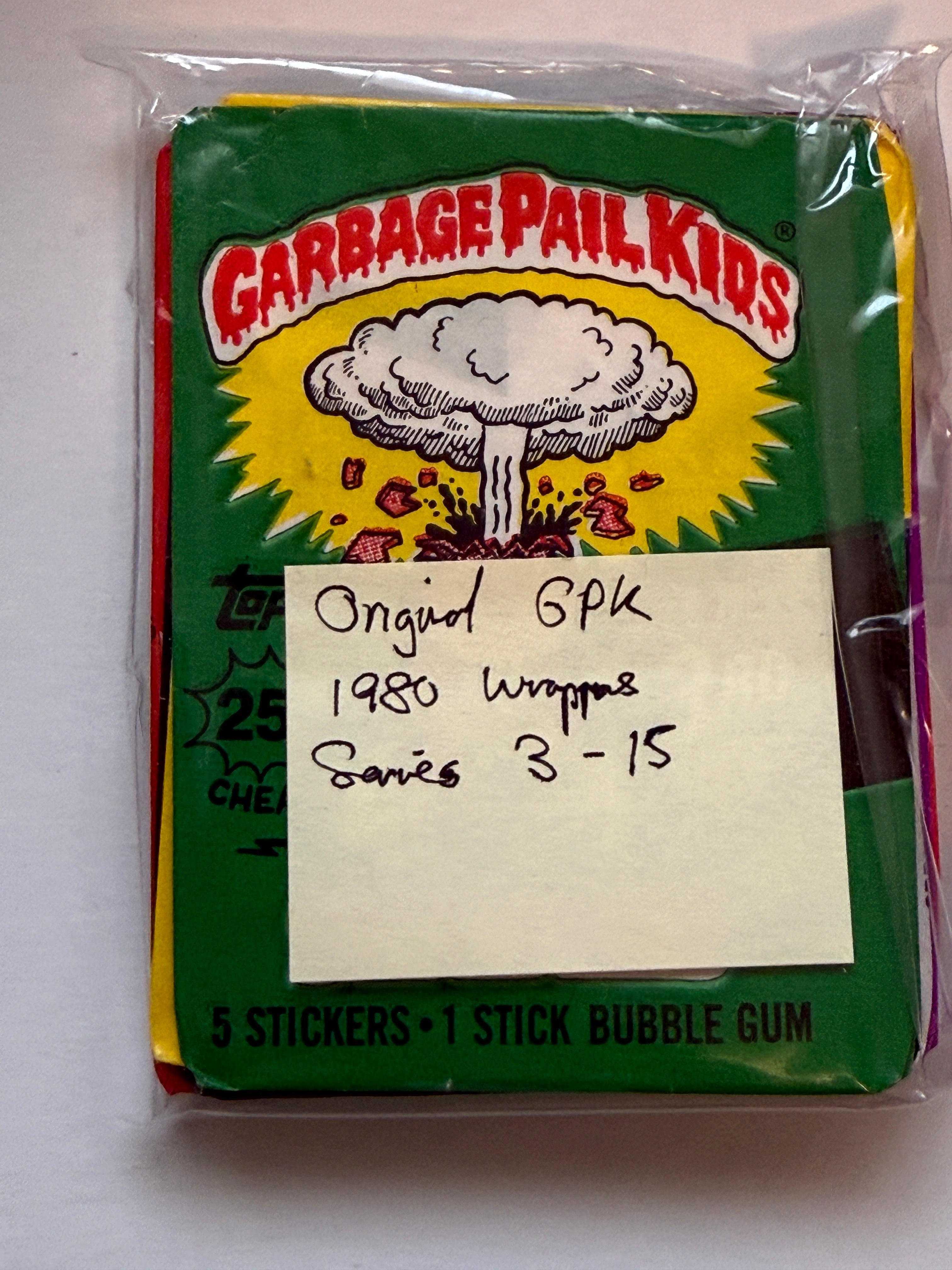 Garbage pail kids original wrappers lot deal 1980s