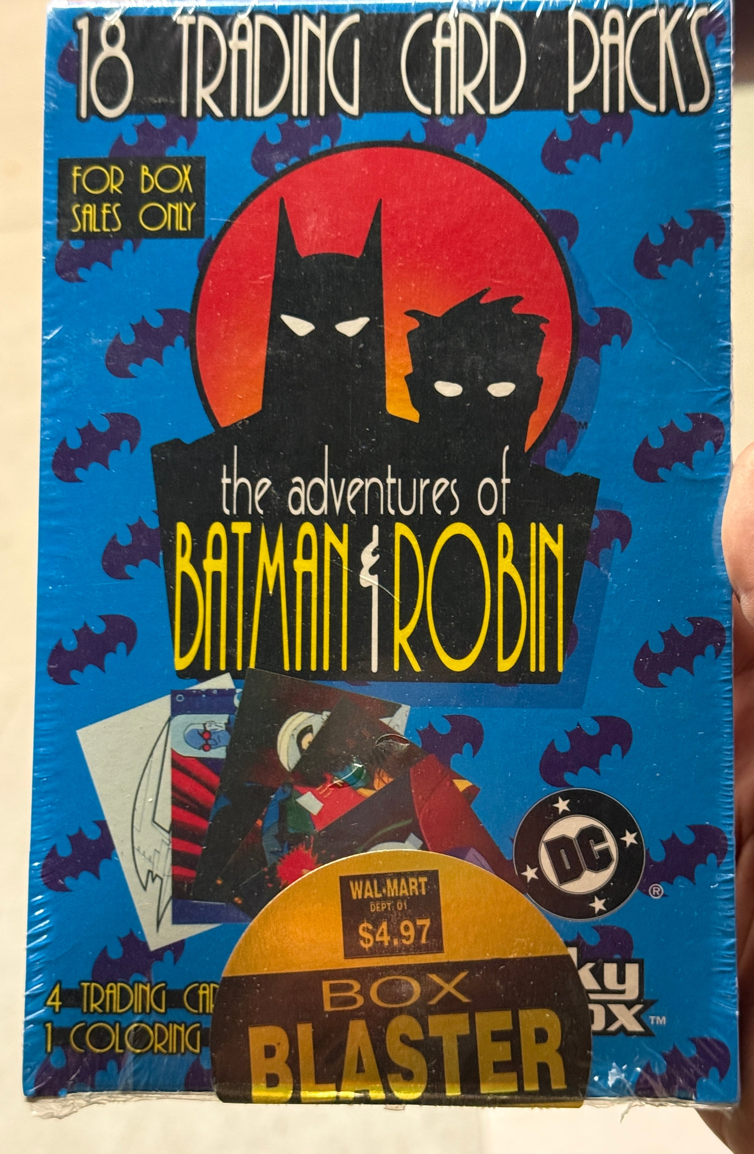 Adventures of Batman and Robin 18 packs factory sealed blaster box 1996