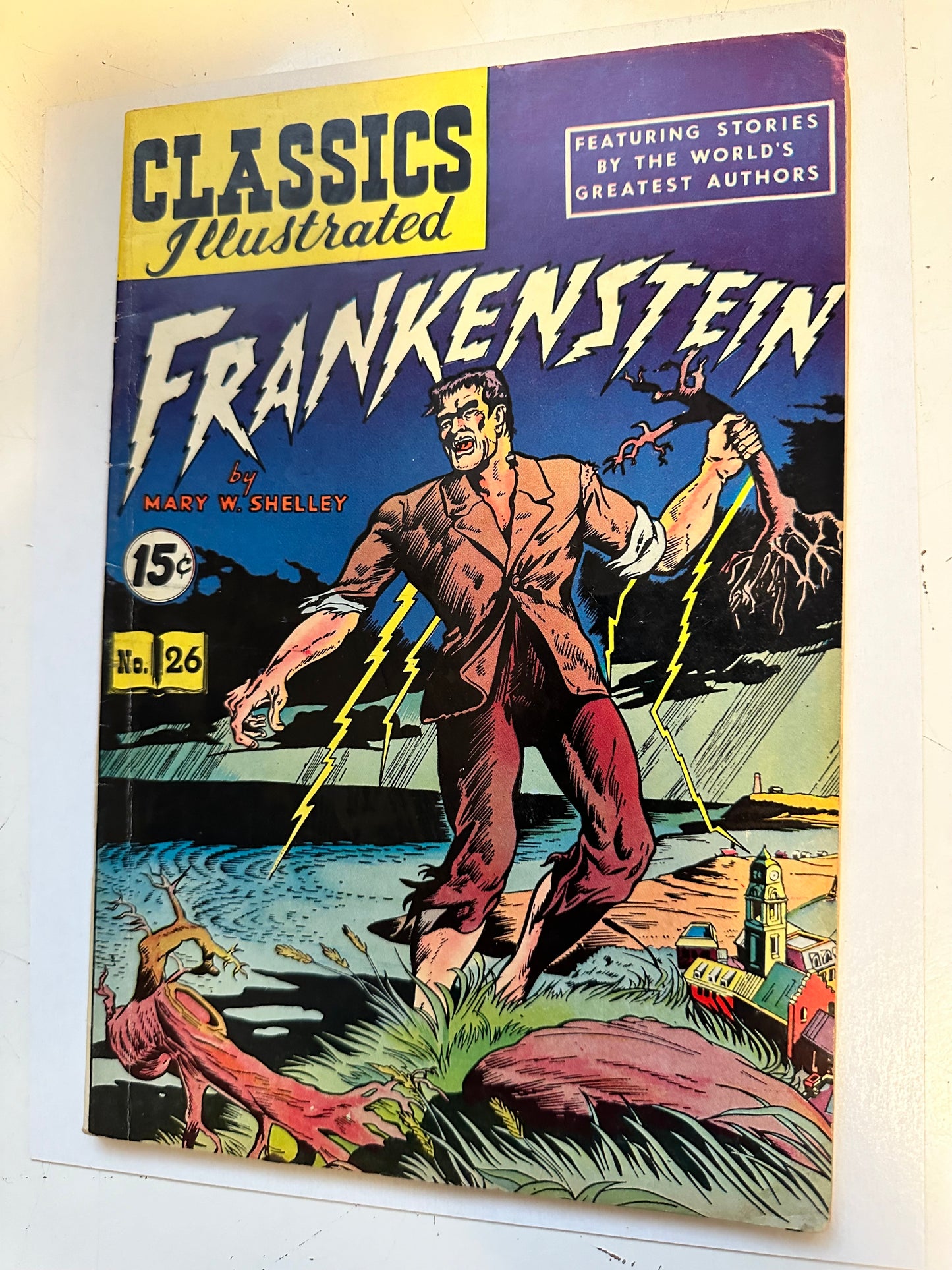 Classic illustrated rare Frankenstein comic book 1945