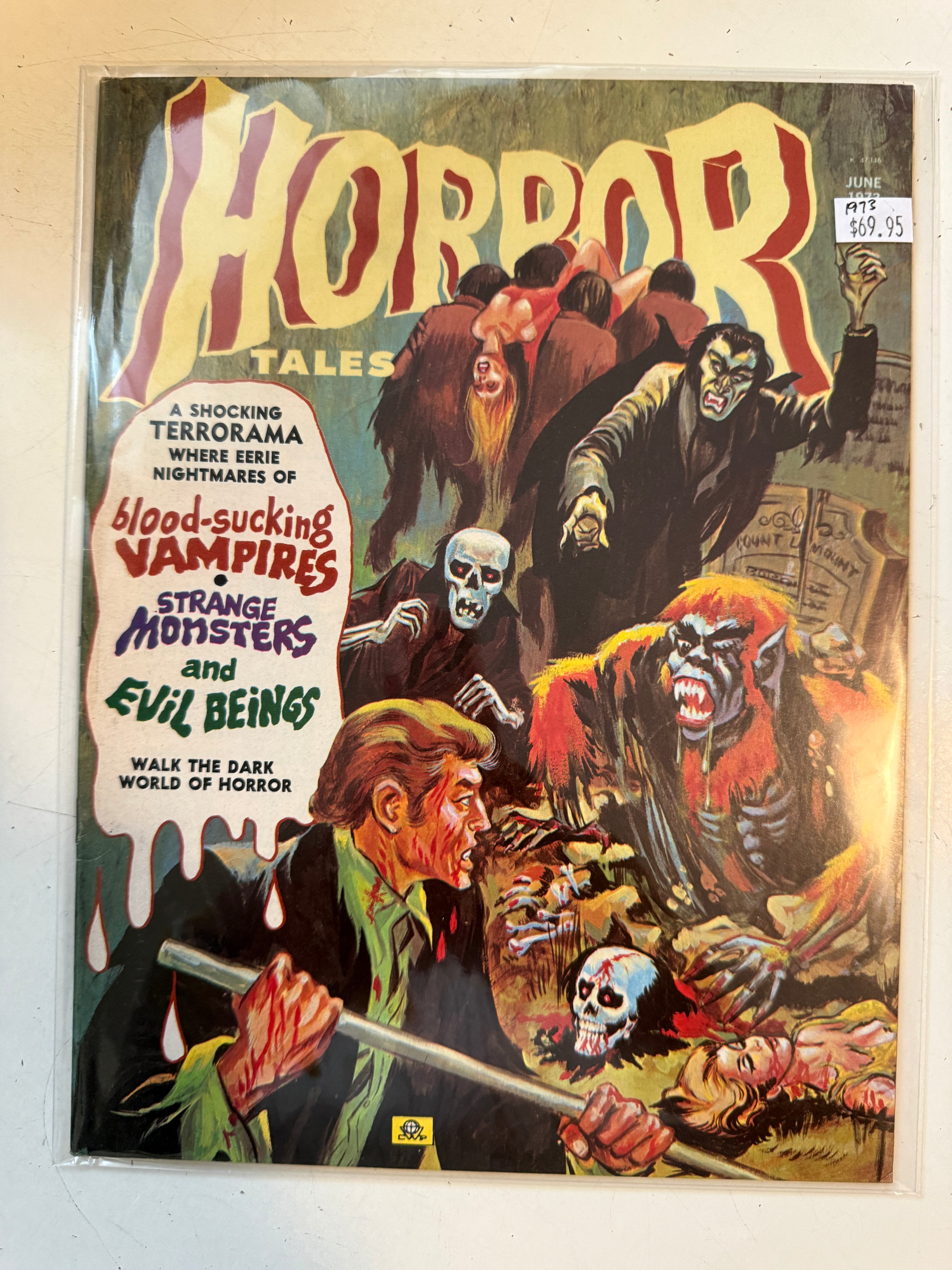 Horror Tales comic magazine June 1973