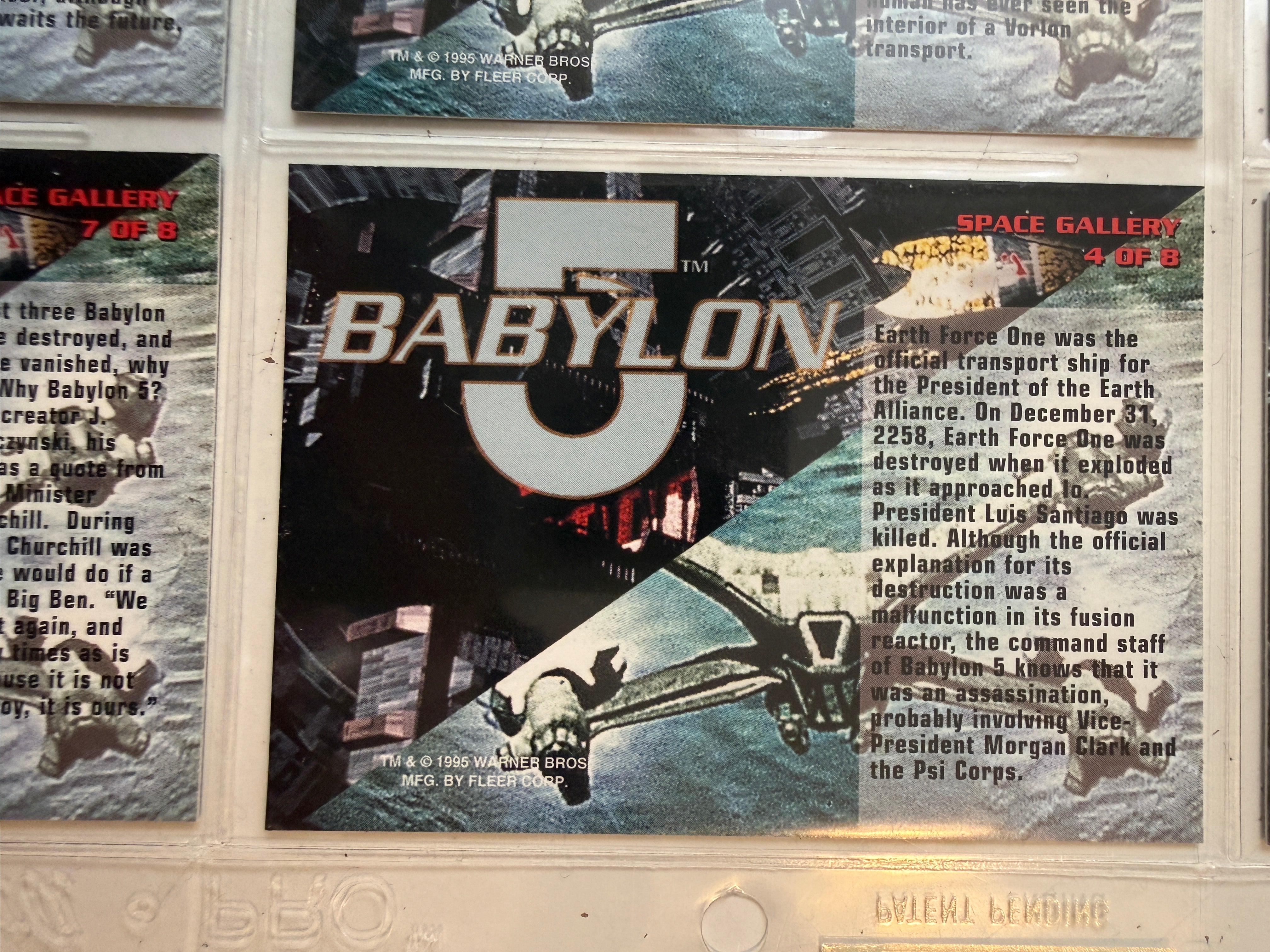 Babylon 6 TV show series one ships insert set 1995