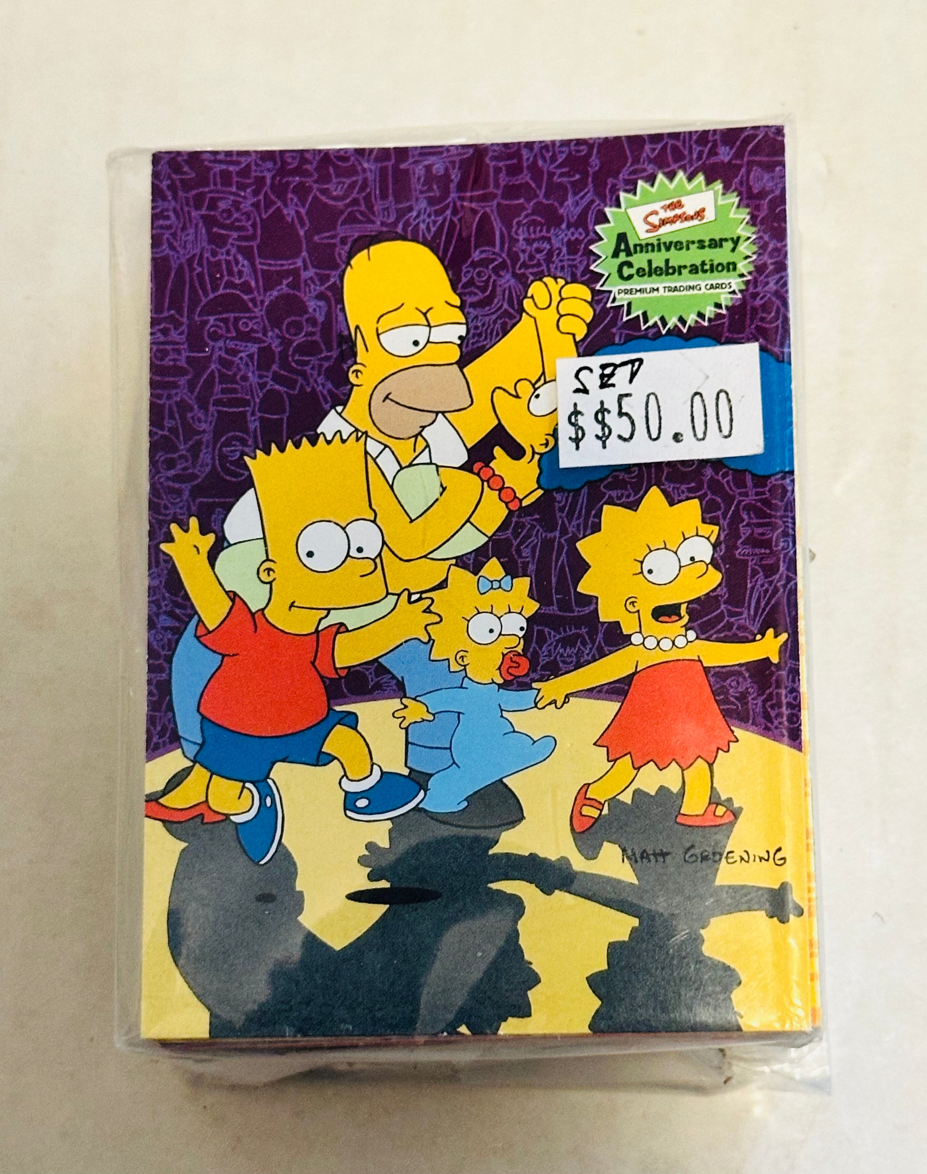 The Simpsons anniversary cards set