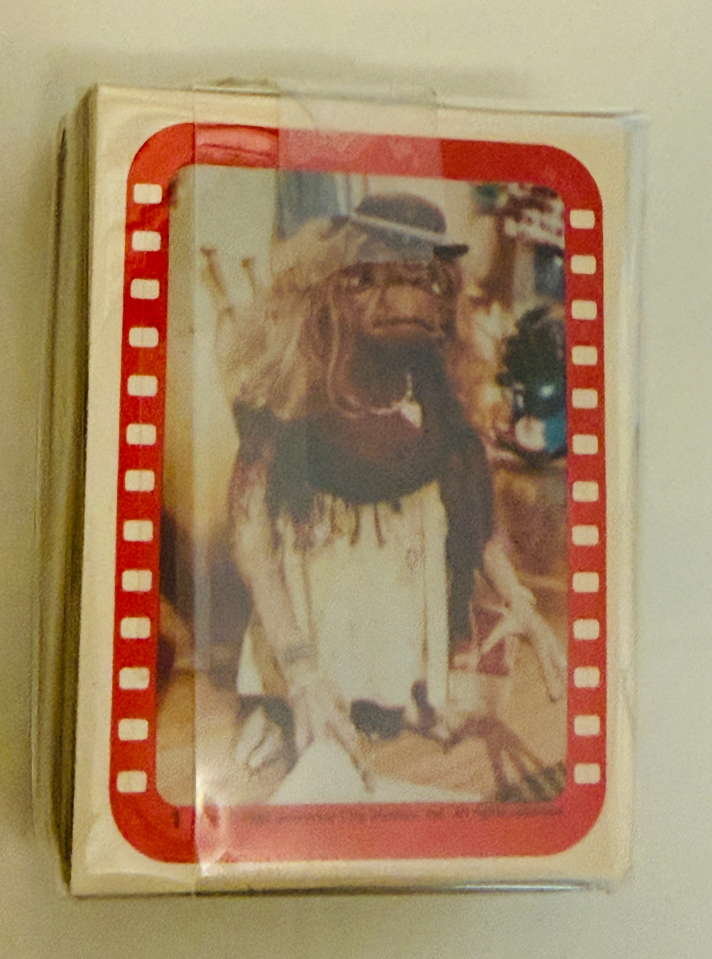 ET movie Topps cards set with stickers and wrapper 1982