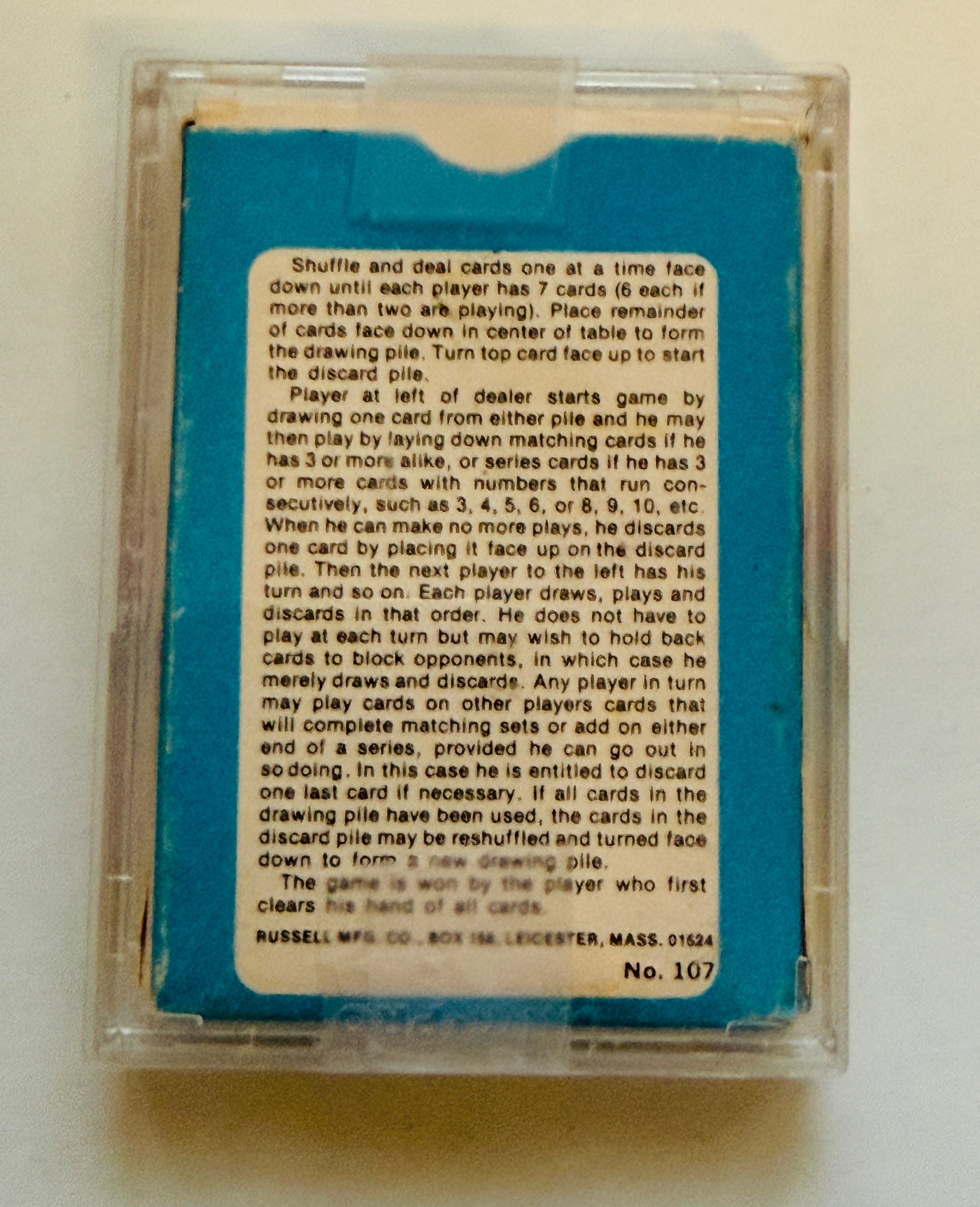 Superman game cards deck in box 1977