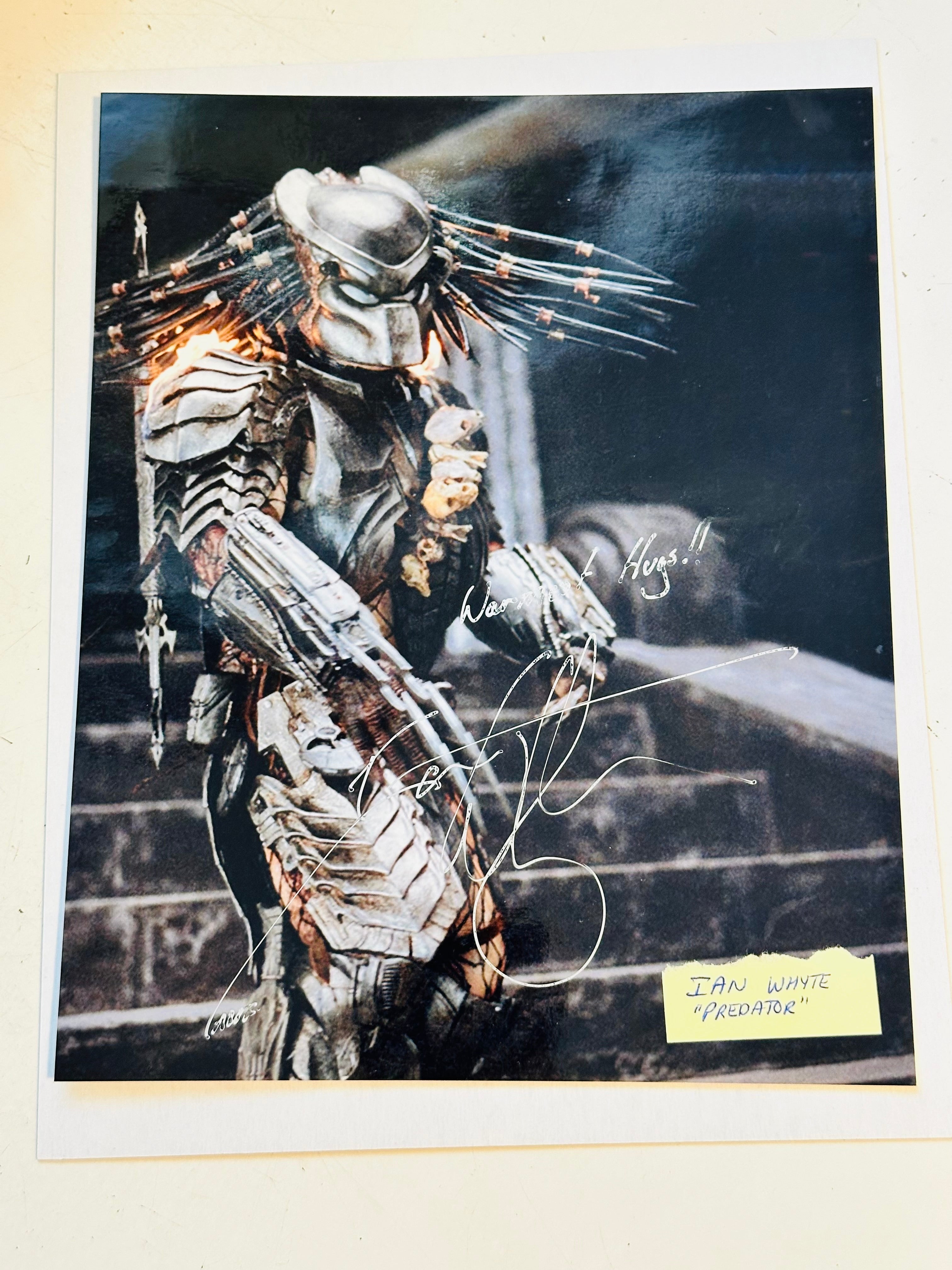 Predator movie autograph signed by Ian Whyte sold with COA