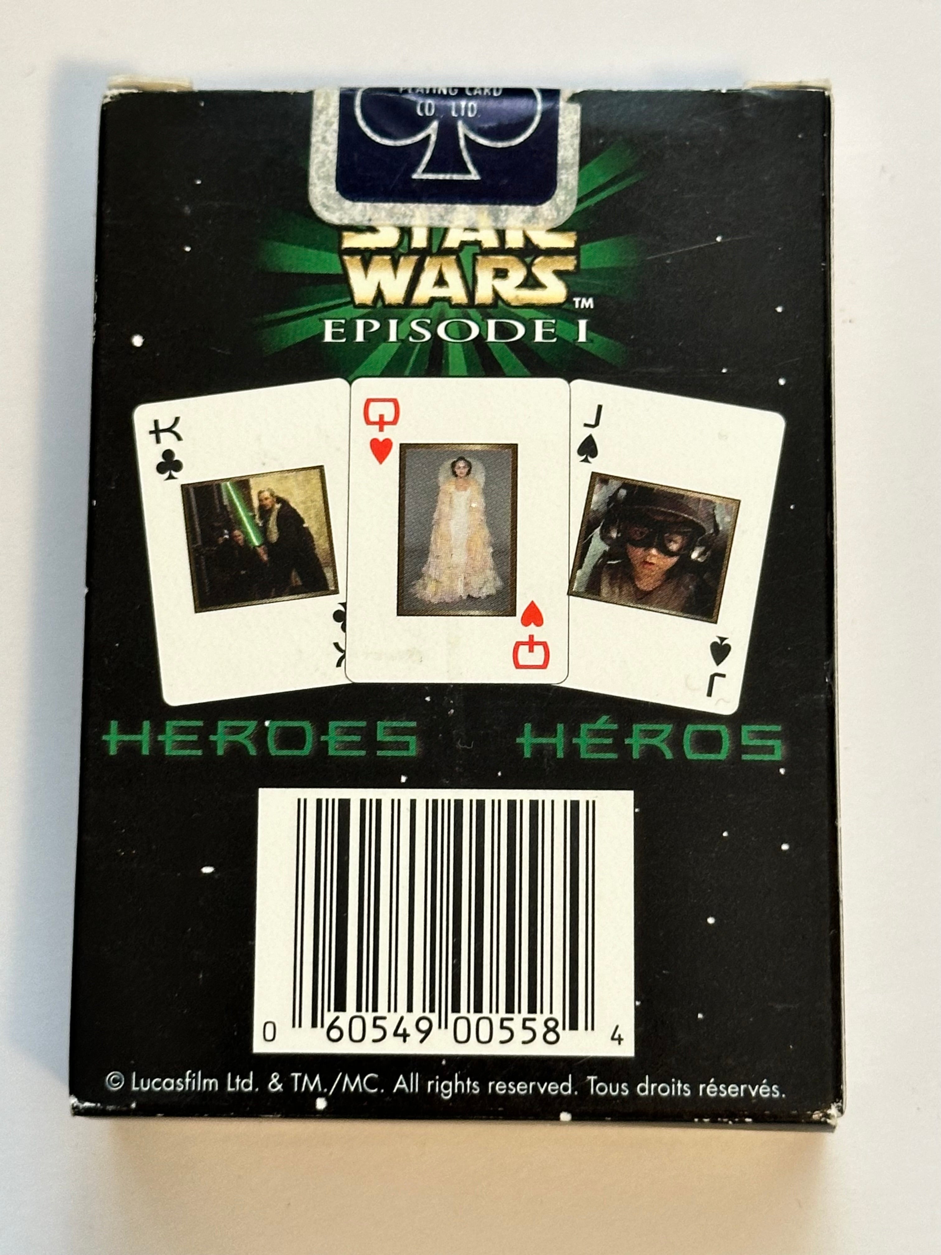 Star Wars episode one vintage playing card deck 1990s