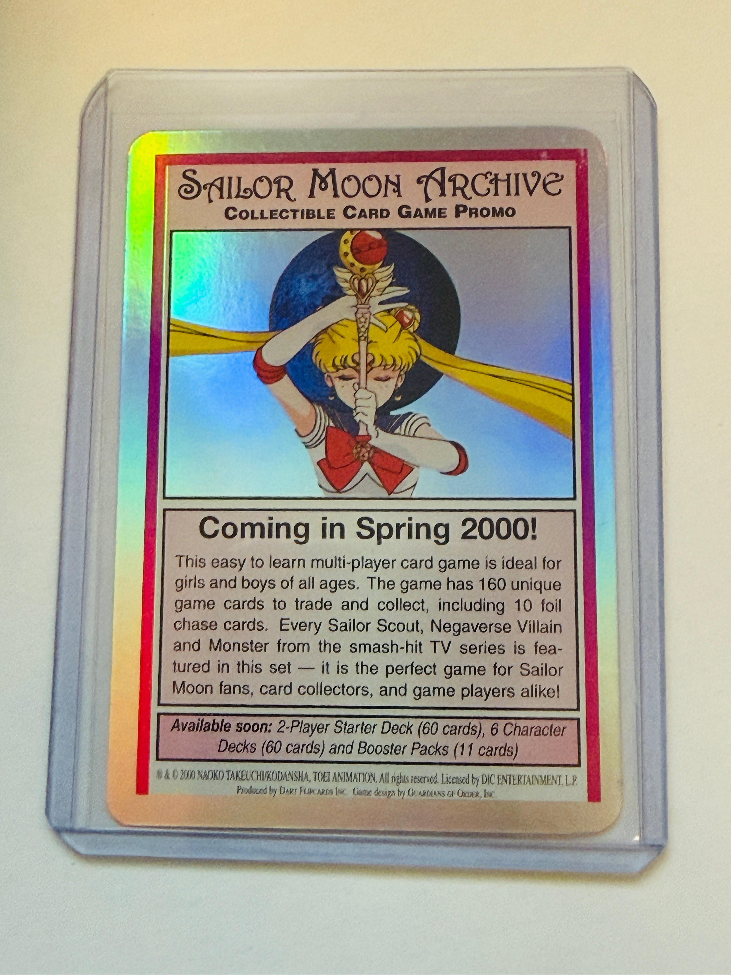 Sailor Moon Anime rare foil high grade condition promo card 1993