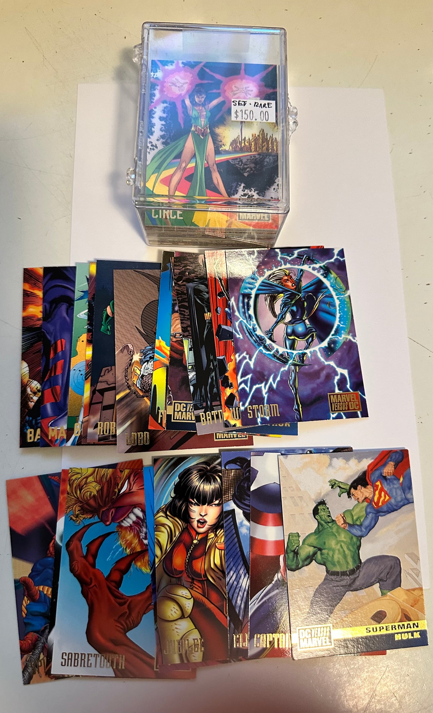 DC versus Marvel rare vintage cards set