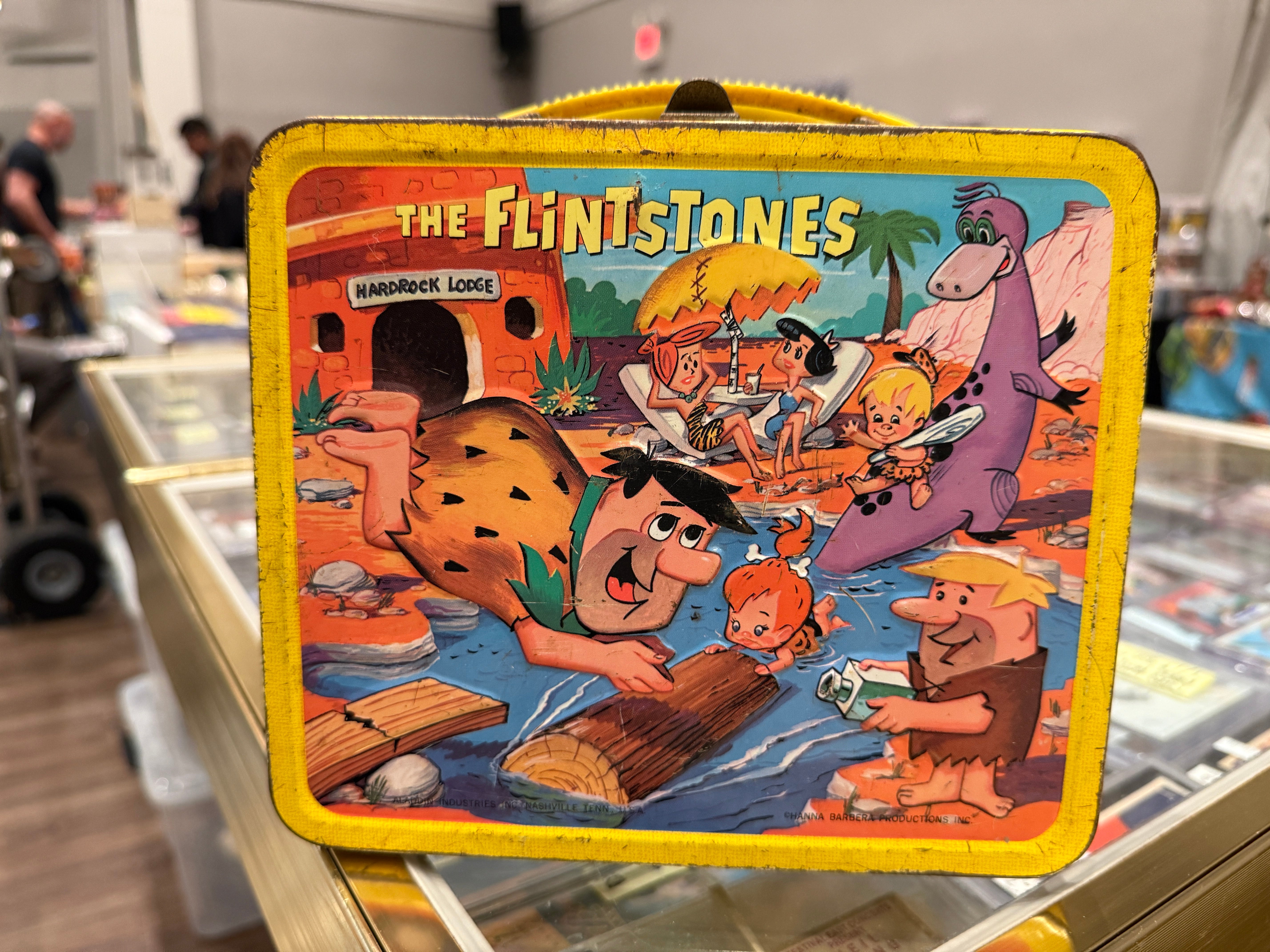 Flintstones vintage metal lunch box 1964