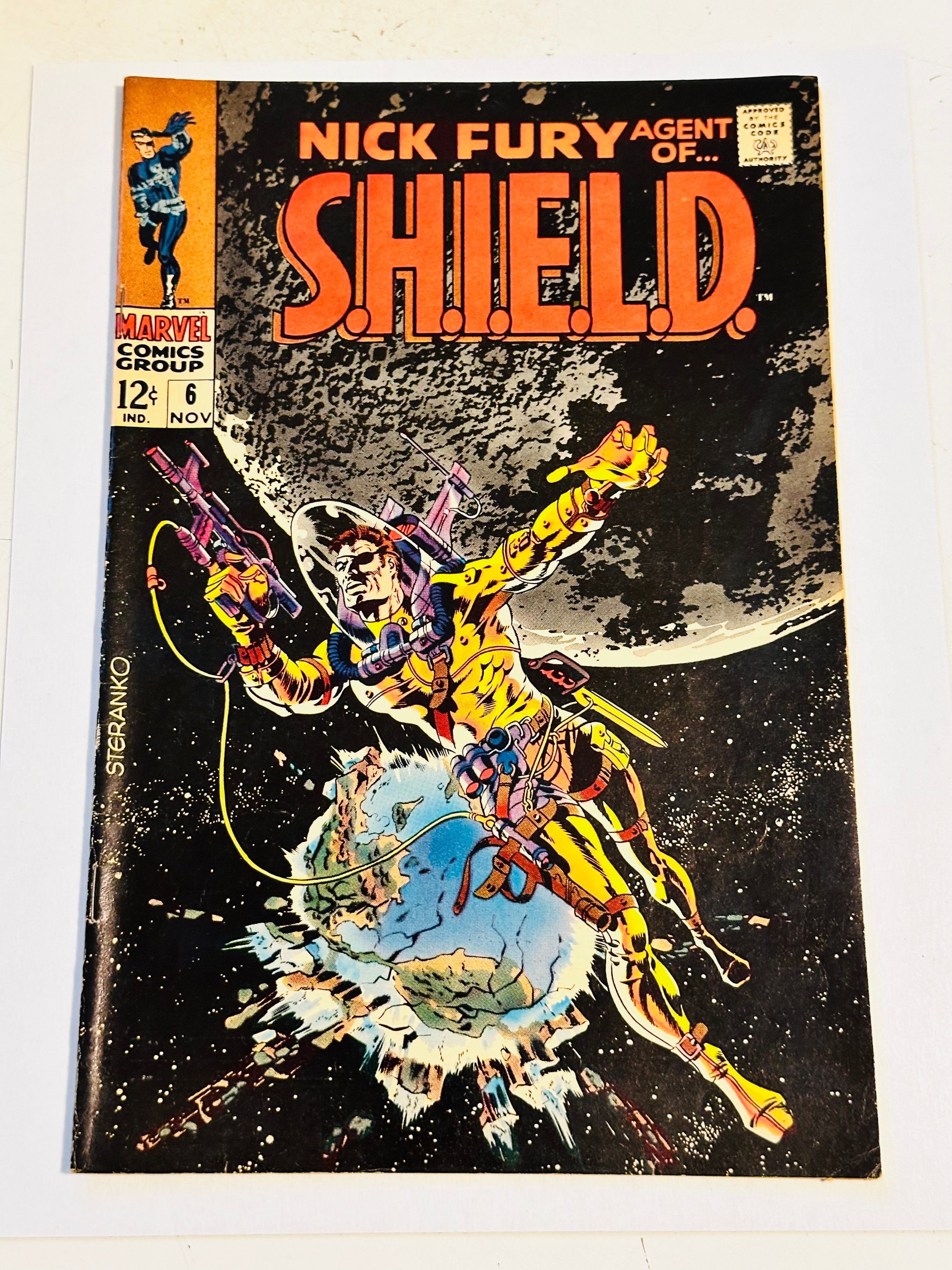 Nick Fury Agent of Shield high grade condition comic book 1968
