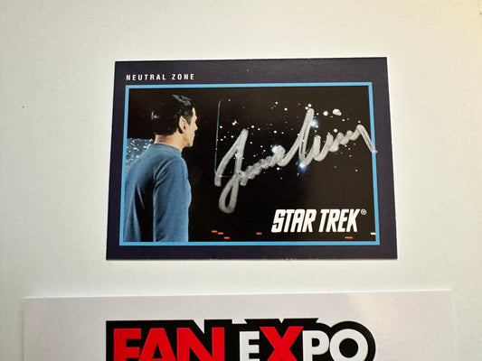 Star Trek Spock Leonard Nimoy, rare signed in person card certified by Fanexpo