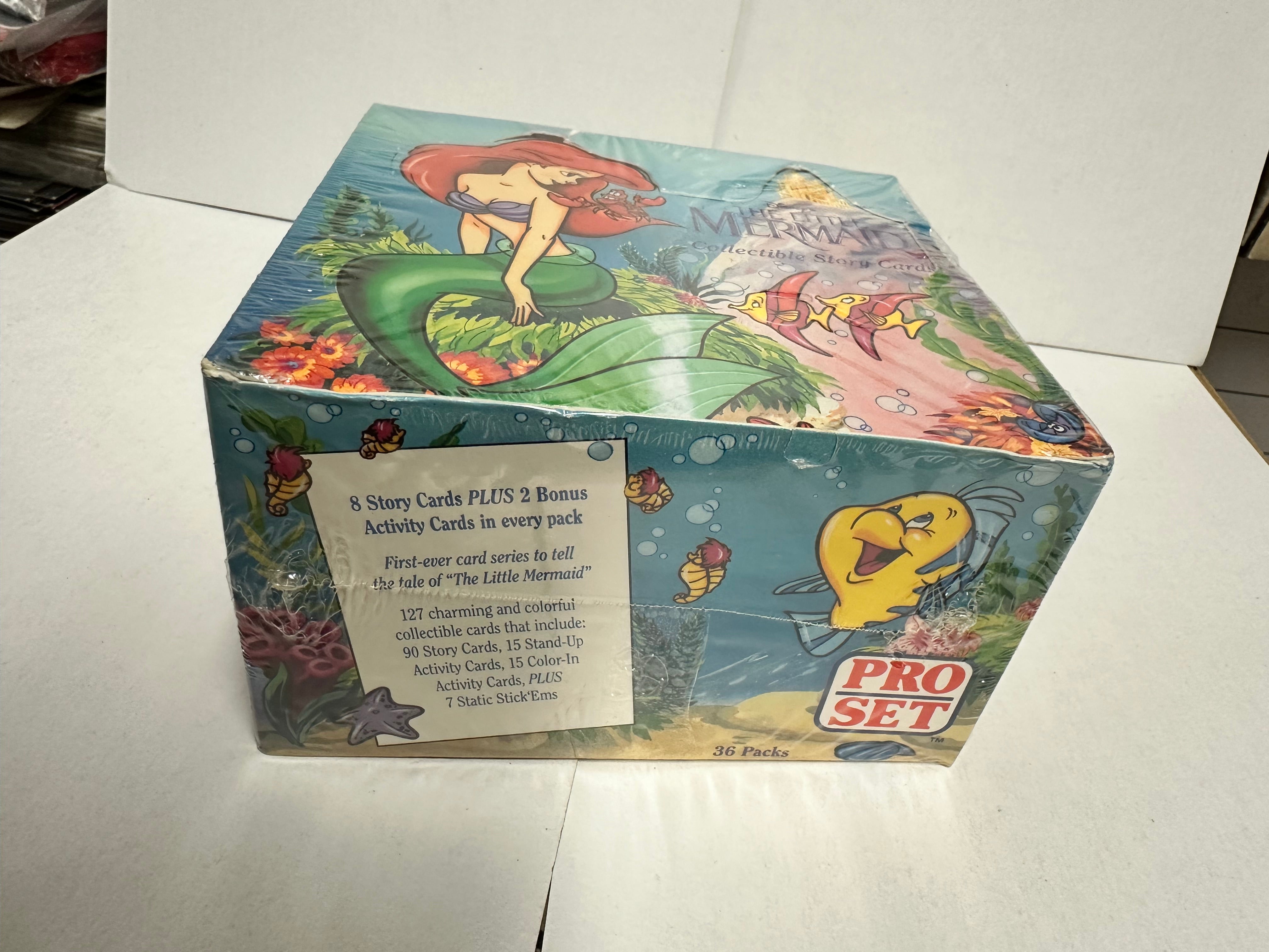 Little Mermaid movie cards factory sealed box 1991