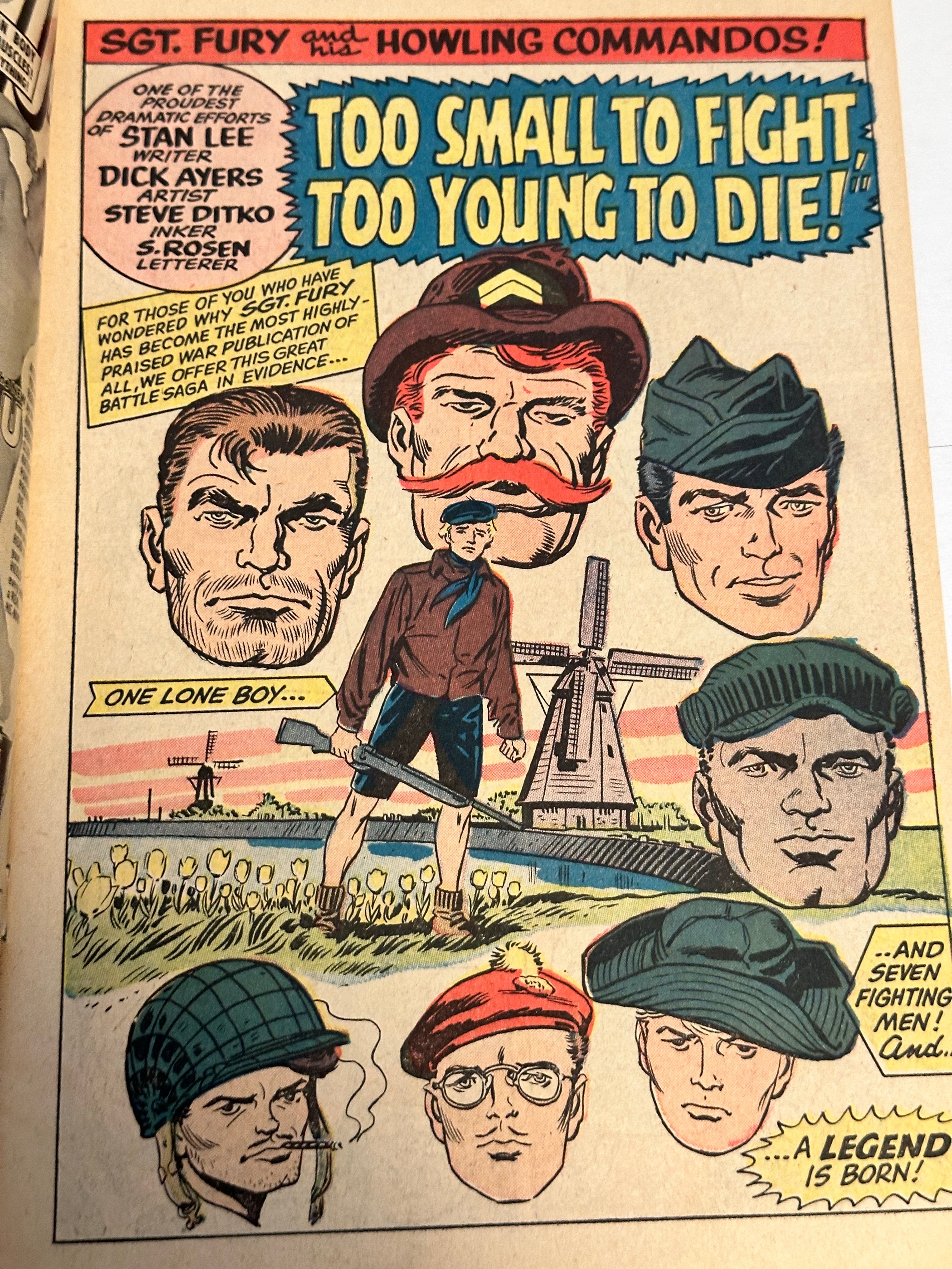 Sgt. Fury and his howling commandoes #15 high grade comic book 1965