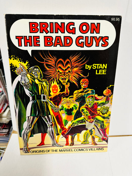 Bring on the Bad Guys Marvel comics large paperback 1976