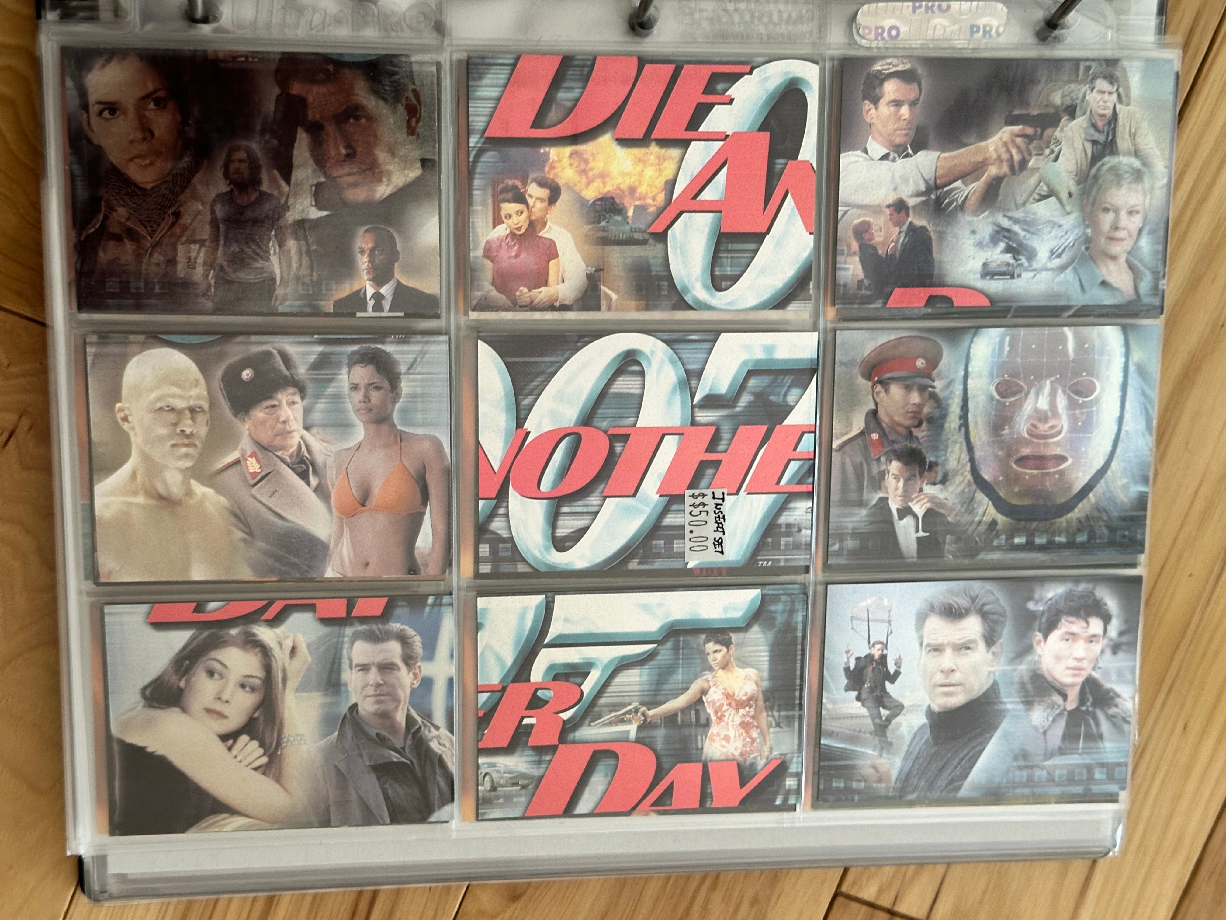 James Bond Die another Day movie photo cards puzzle insert set