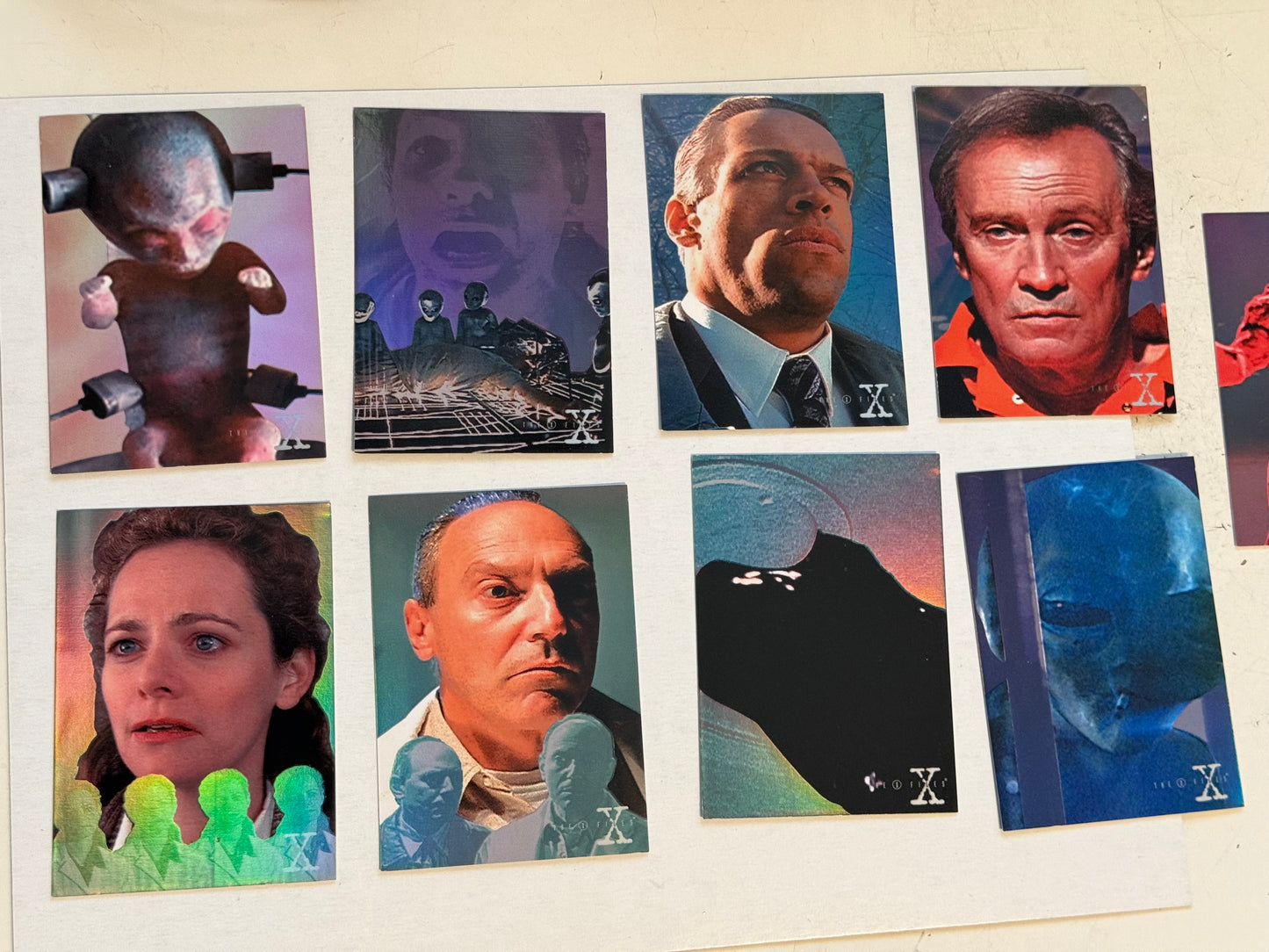 X-Files Australian rare vintage foil. Insert cart set 1996.