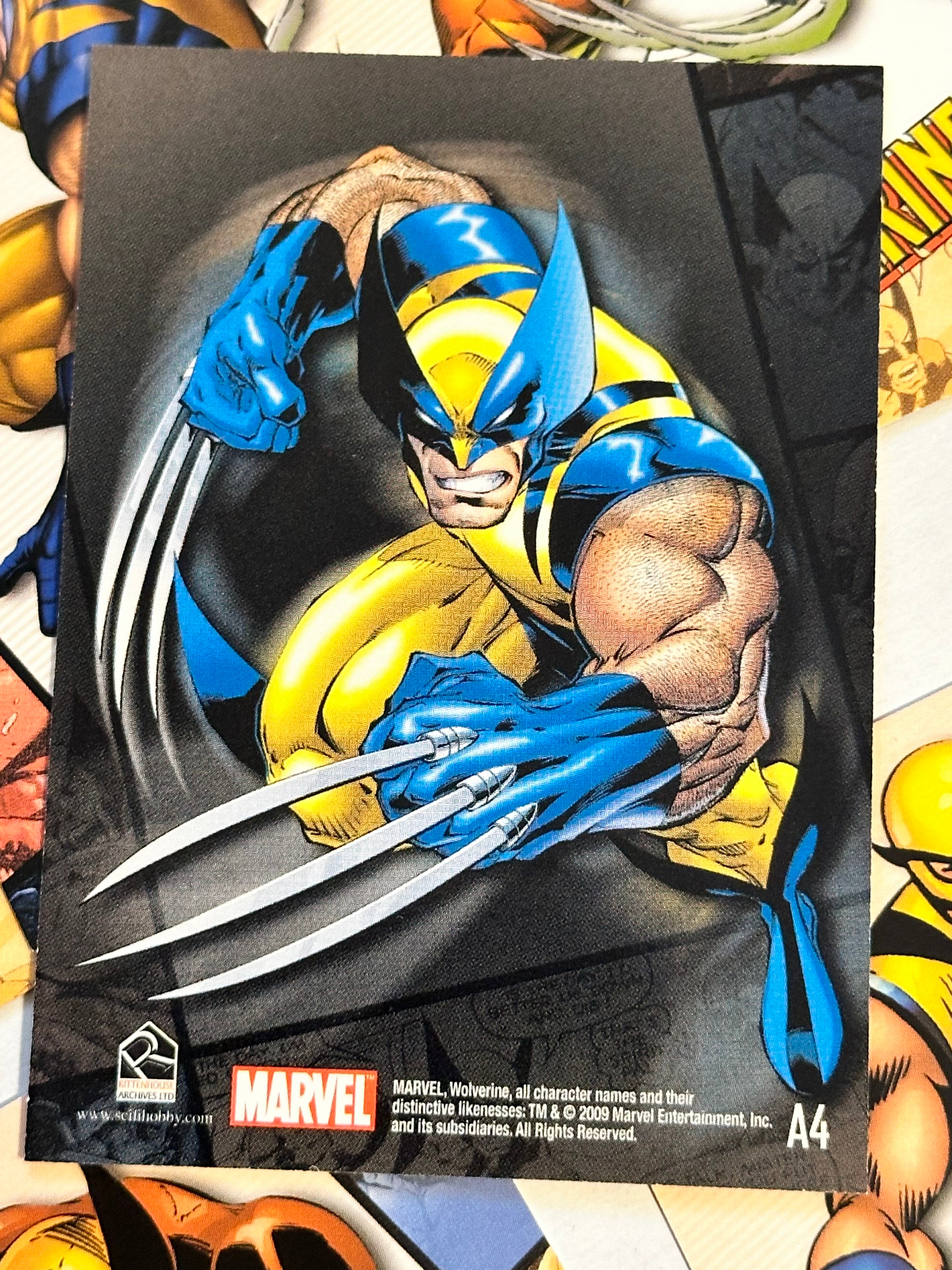 Great condition and find rare Marvel Wolverine insert cards set 2009