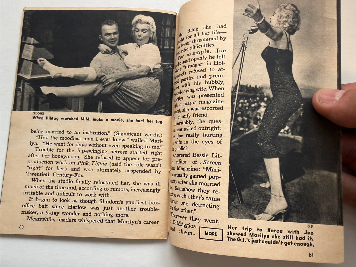 Marilyn Monroe rare movie star fan mini magazine 1955
