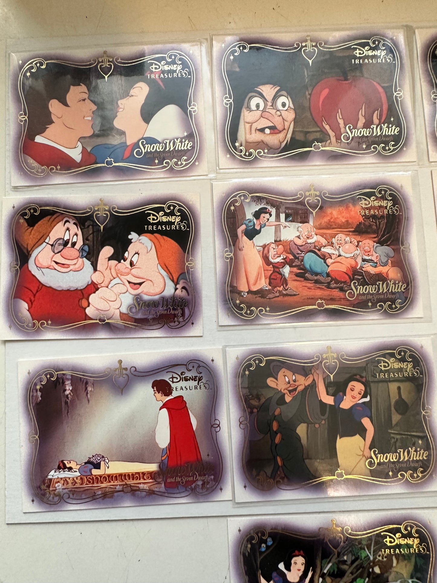 Snow White Disney treasures rare 10 cards insert set from Upper Deck 2003