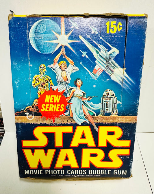 Star Wars series 2 cards empty display Box, 1977