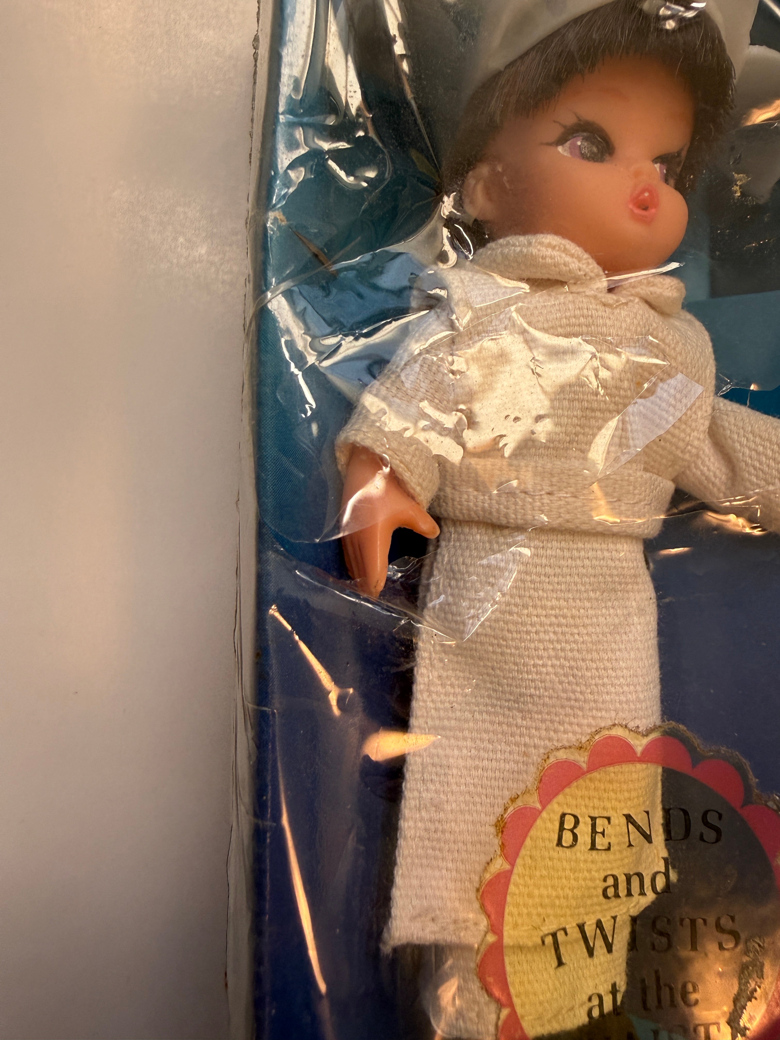 Flying Nun TV show rare vintage doll in package with card wrapper 1967