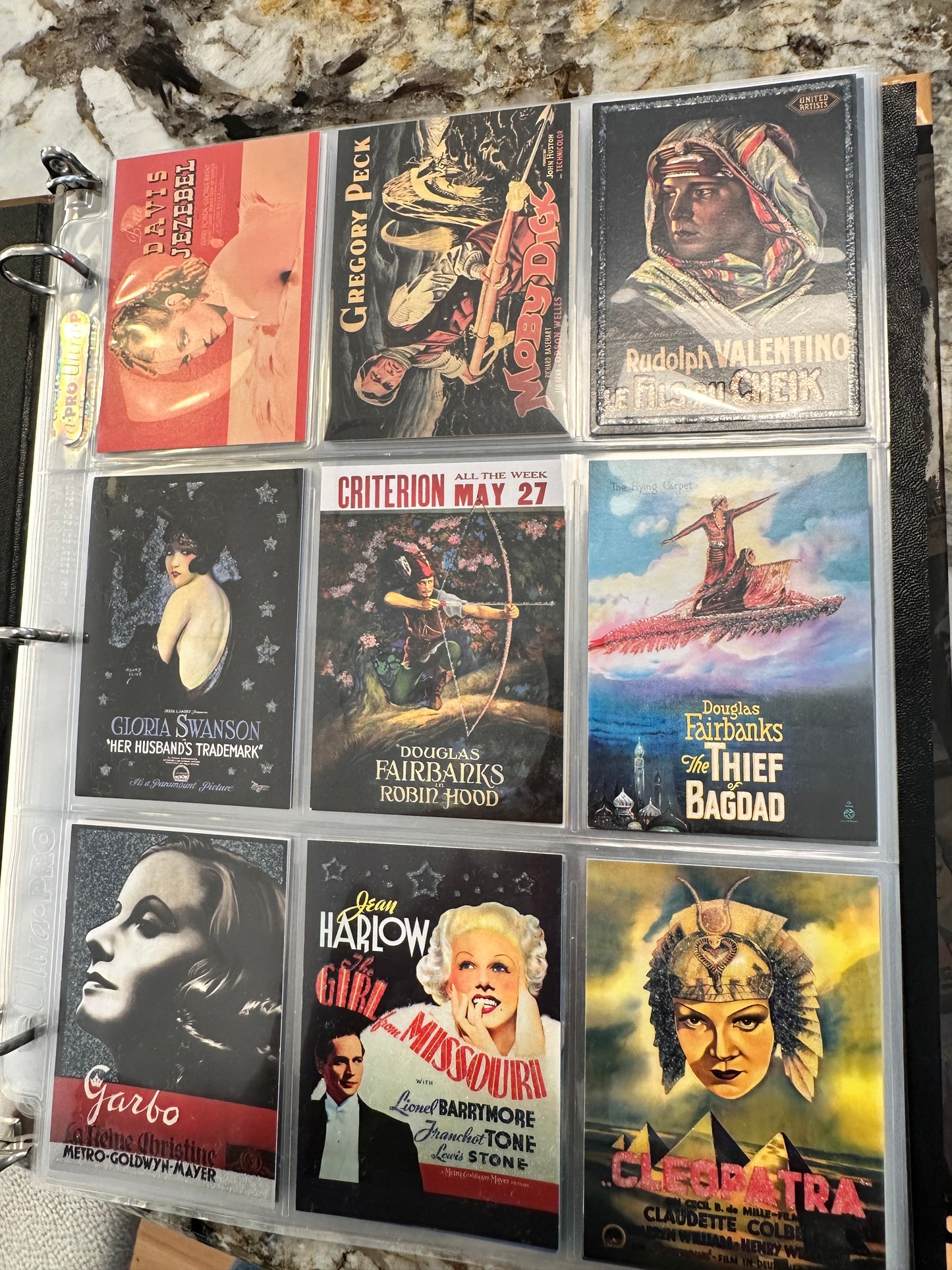 The Classic movie posters cards set in special binder 2007