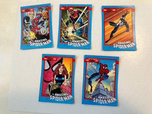 Amazing Spider-can 5 cards special promo set 1992