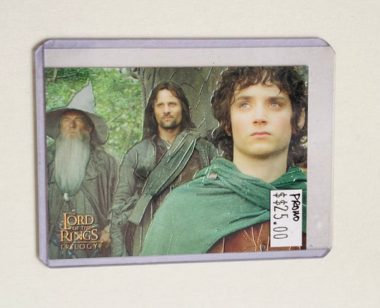 Lord of the rings trilogy, topps chrome, rare promo card 2004