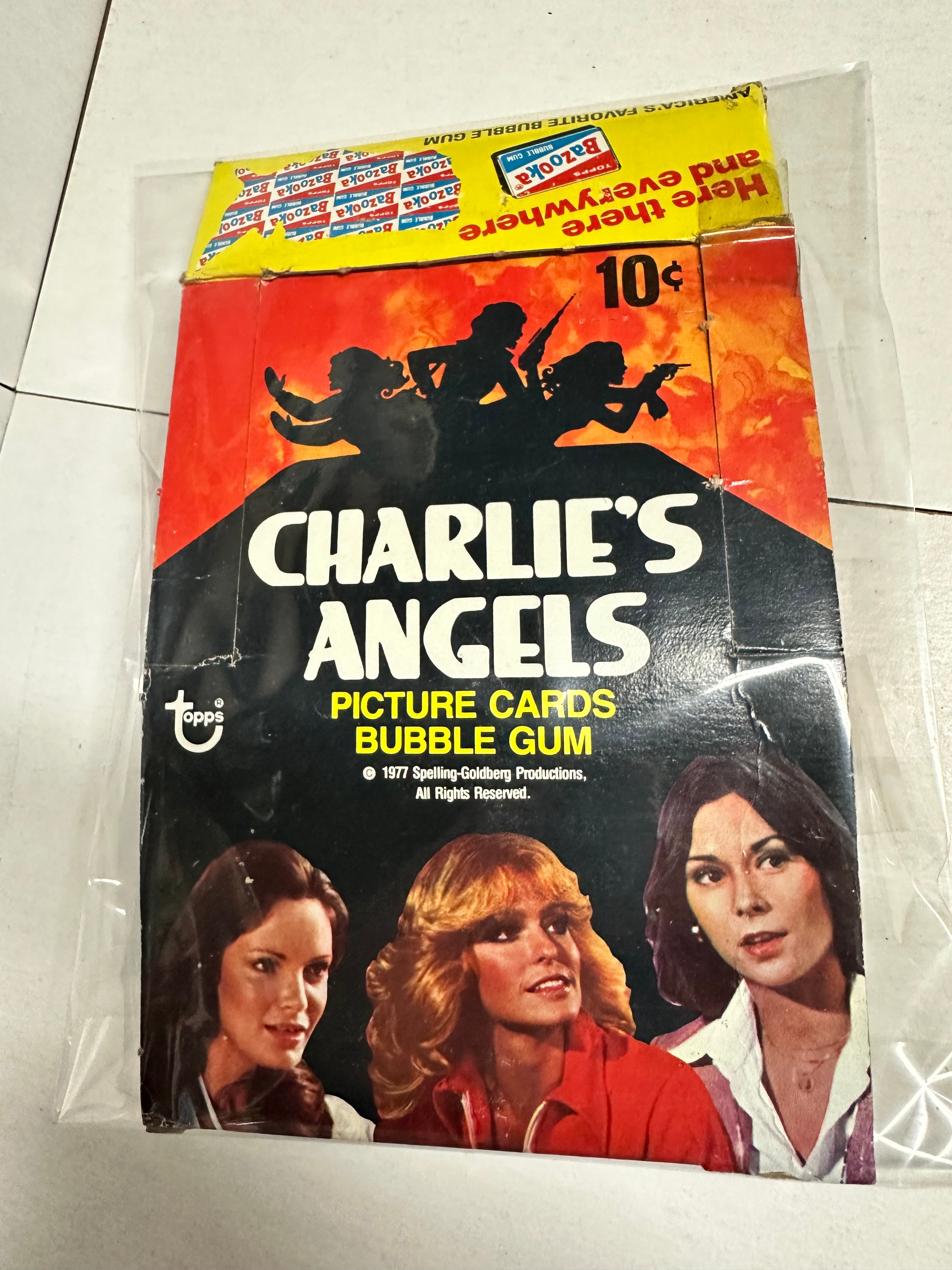 Charlie’s Angels TV show series 1 rare flat cards box 1977