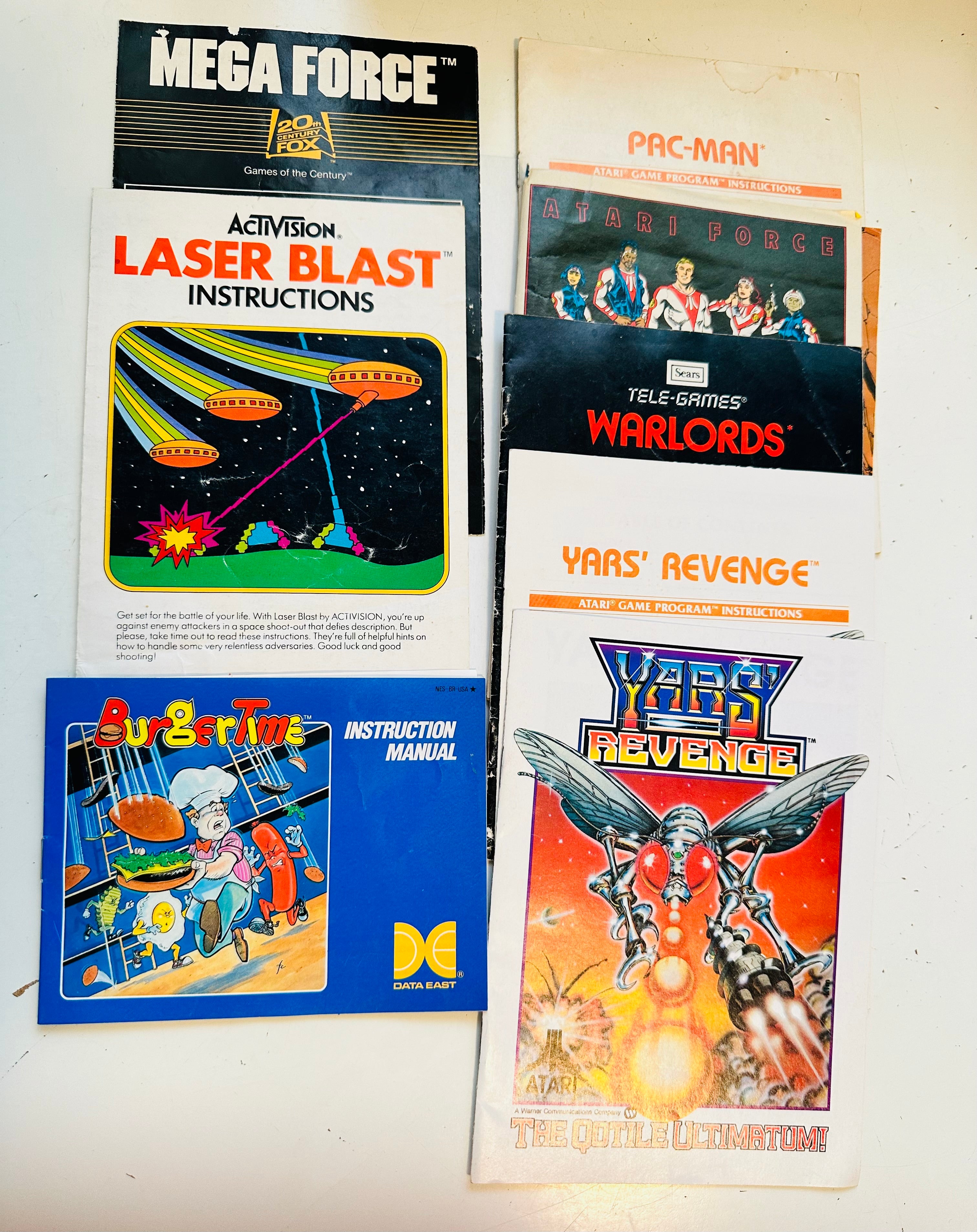 Video Games instruction booklets 1980s-1990s lot deal