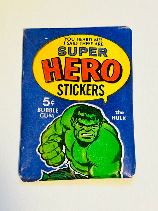 1967 Marvel comic stickers pack rare limited issue