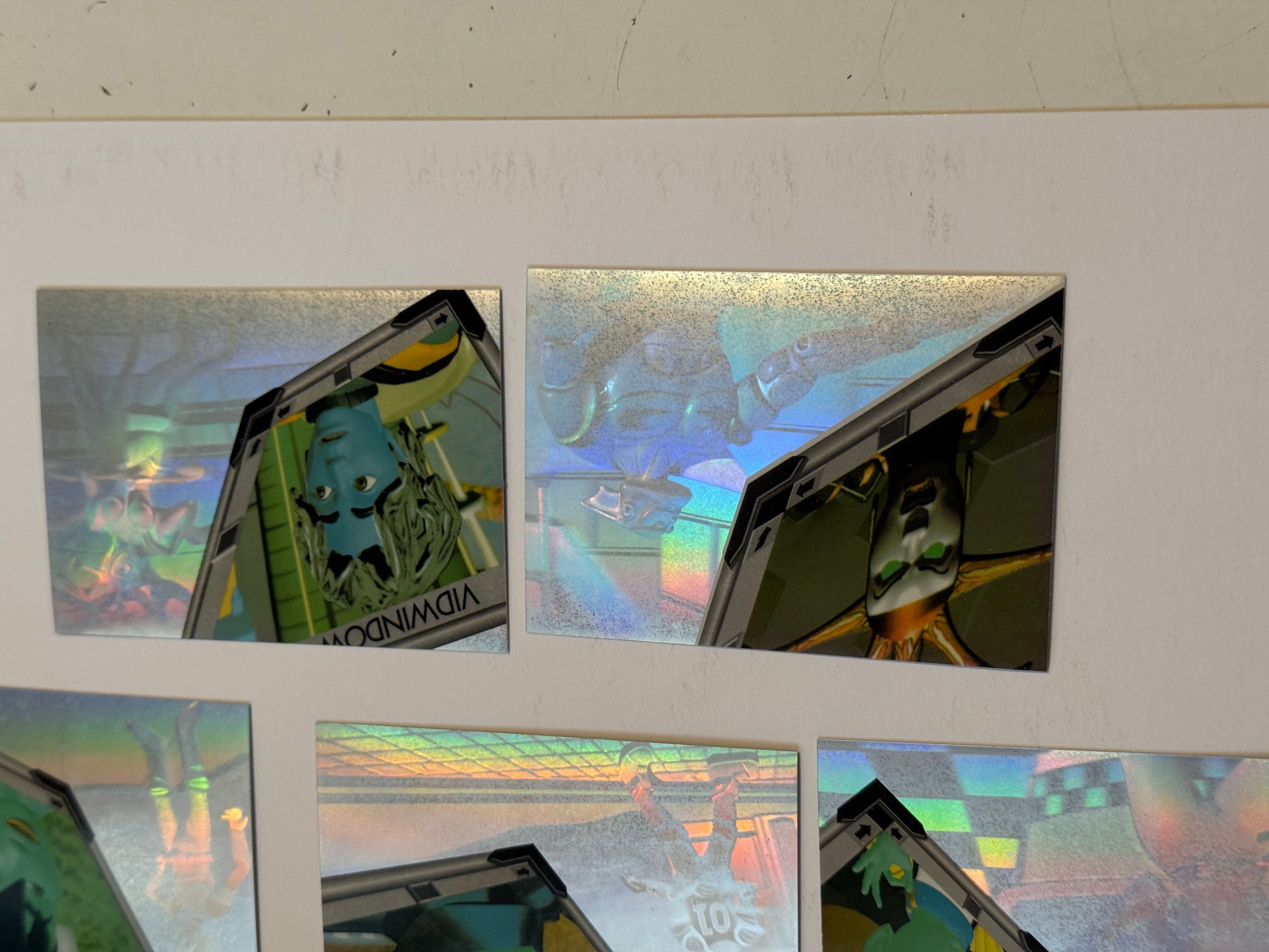 Reboot TV show holoblast hologram insert cards set 1995